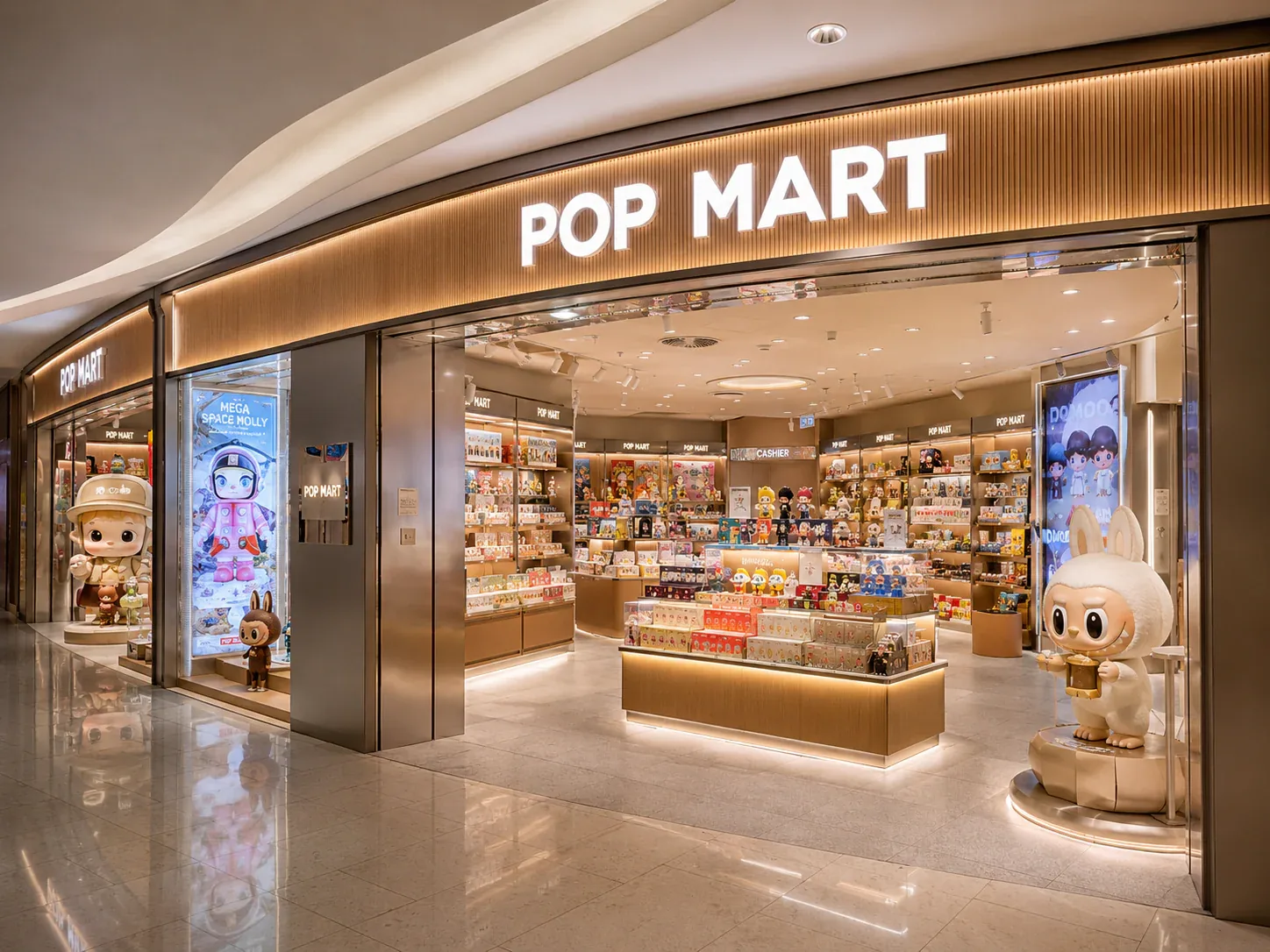 Warm Wood Toy Store Entrance and Display Islands — reference view 3 of 6