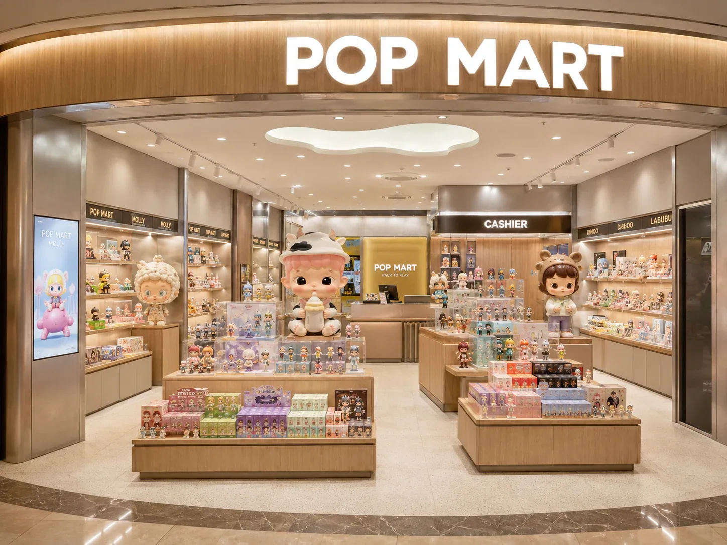 Warm Wood Toy Store Entrance and Display Islands — reference view 6 of 6