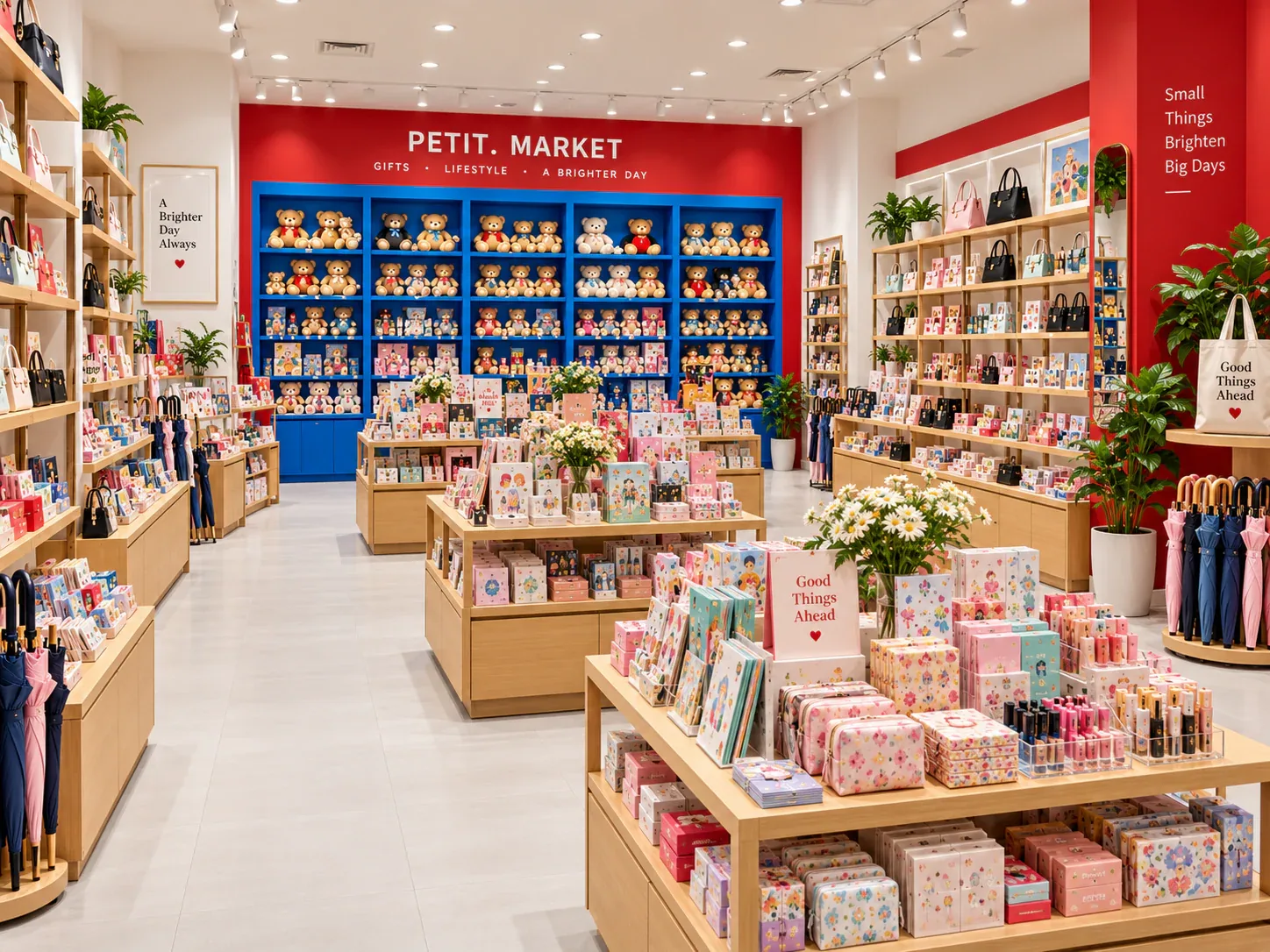 Gift Store Entrance with Seating and Round Accent Display — reference view 5 of 5