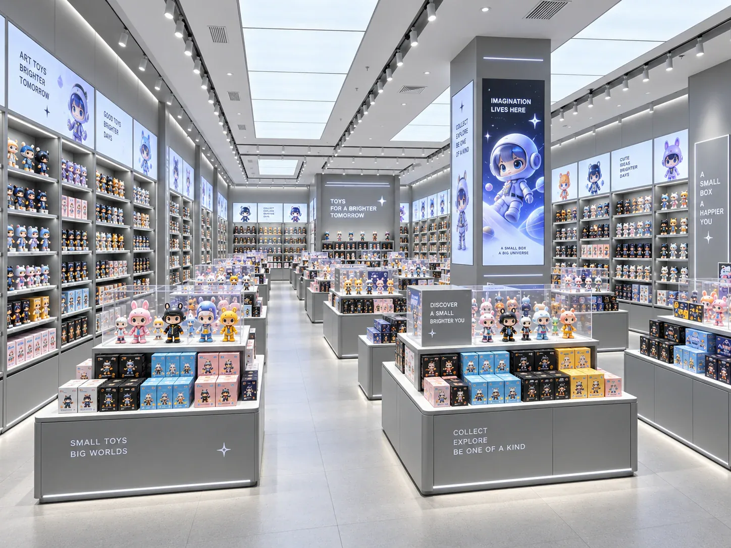 Silver Toy Store with Illuminated Wall Headers — reference view 6 of 6