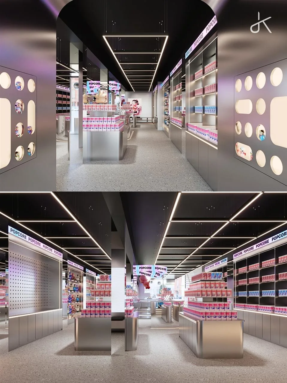 Pink Tiered Blind Box Island and Store Aisle — reference view 2 of 5