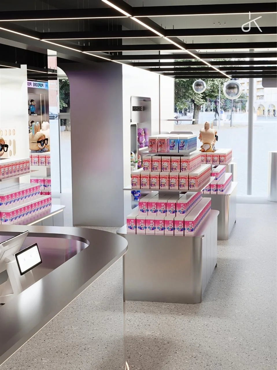 Pink Tiered Blind Box Island and Store Aisle — reference view 4 of 5