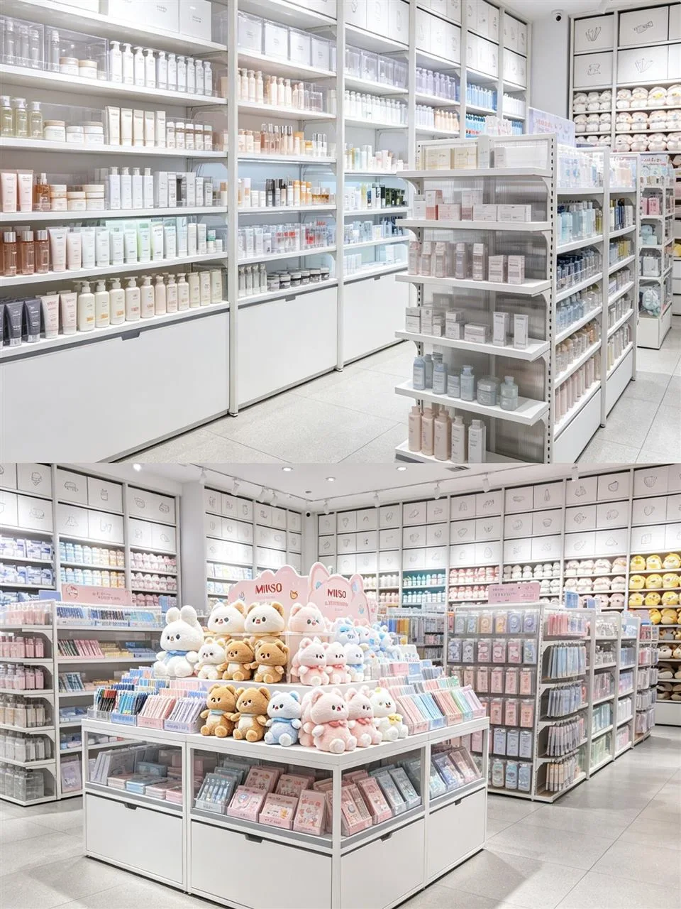 Long White Lifestyle Store with Parallel Gondolas — reference view 2 of 4