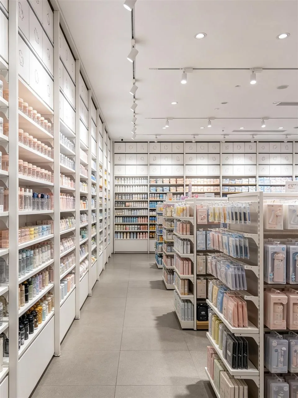 Long White Lifestyle Store with Parallel Gondolas — reference view 3 of 4