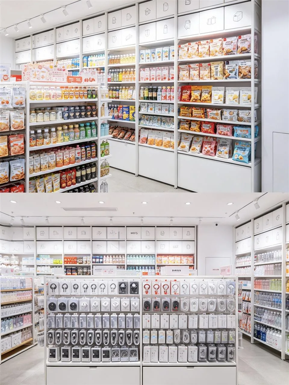 Long White Lifestyle Store with Parallel Gondolas — reference view 4 of 4