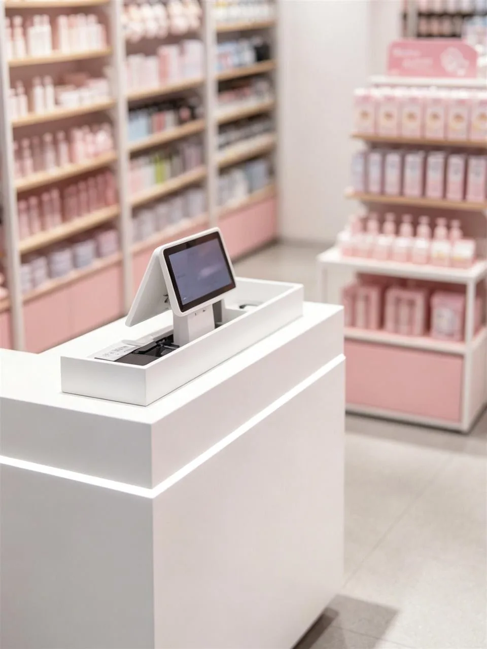 Pink Stepped Countertop Display for Small Products — reference view 3 of 4