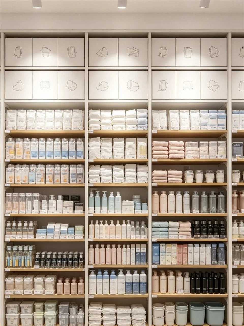 Wood and White Island for Bottles and Small Containers — reference view 2 of 3