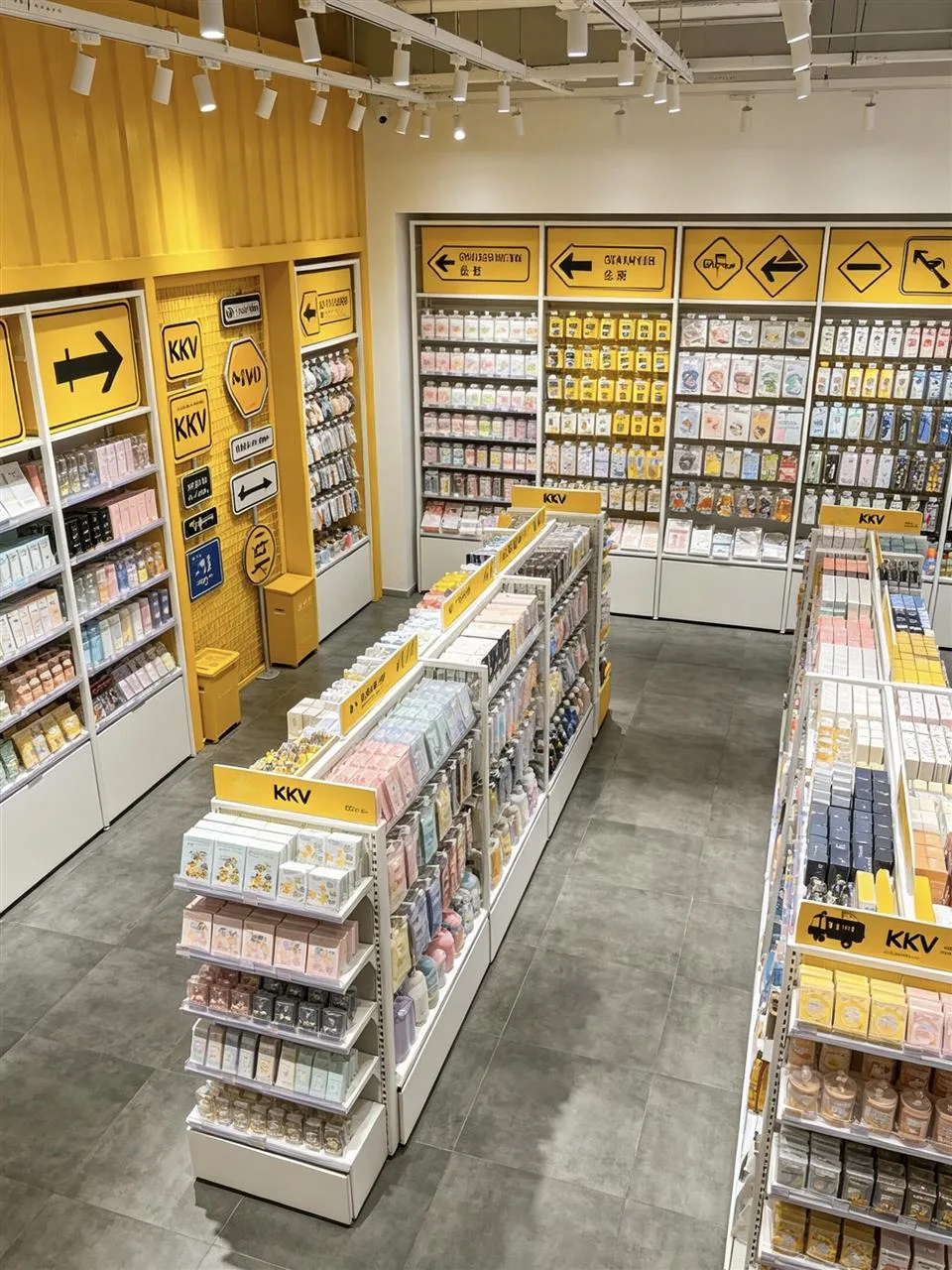 Yellow Lifestyle Store with Parallel Merchandise Aisles — reference view 6 of 6