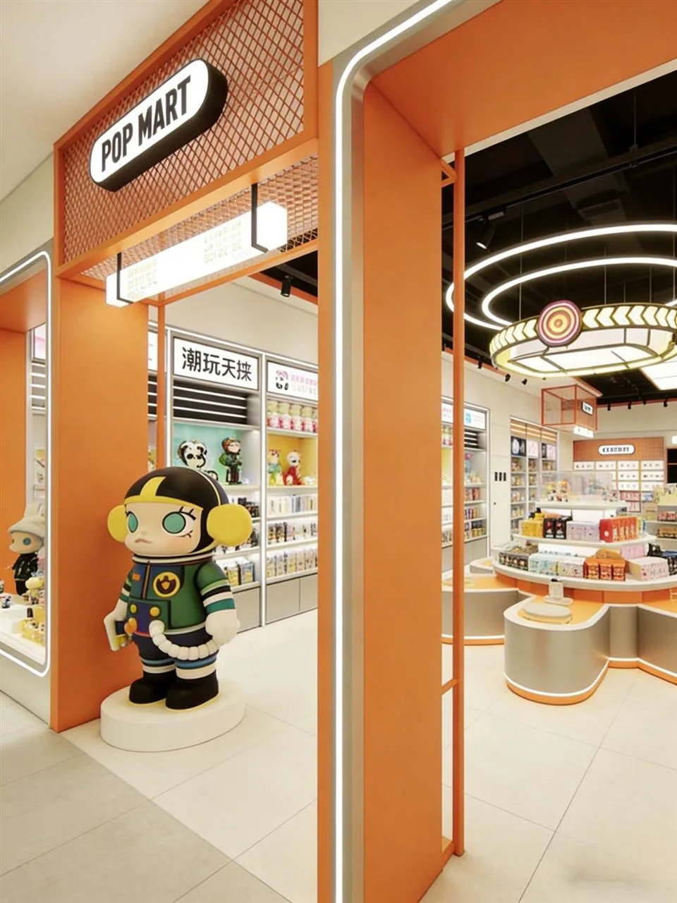 Compact Service Zone beside a Character Graphic — reference view 2 of 3