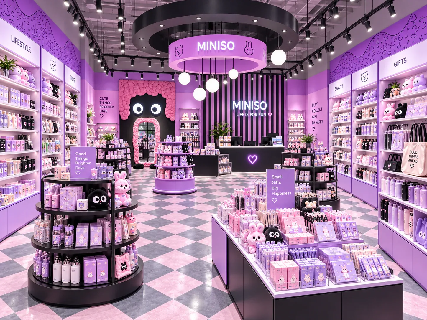 Purple Lifestyle Boutique with Black Tiered Displays — reference view 3 of 6
