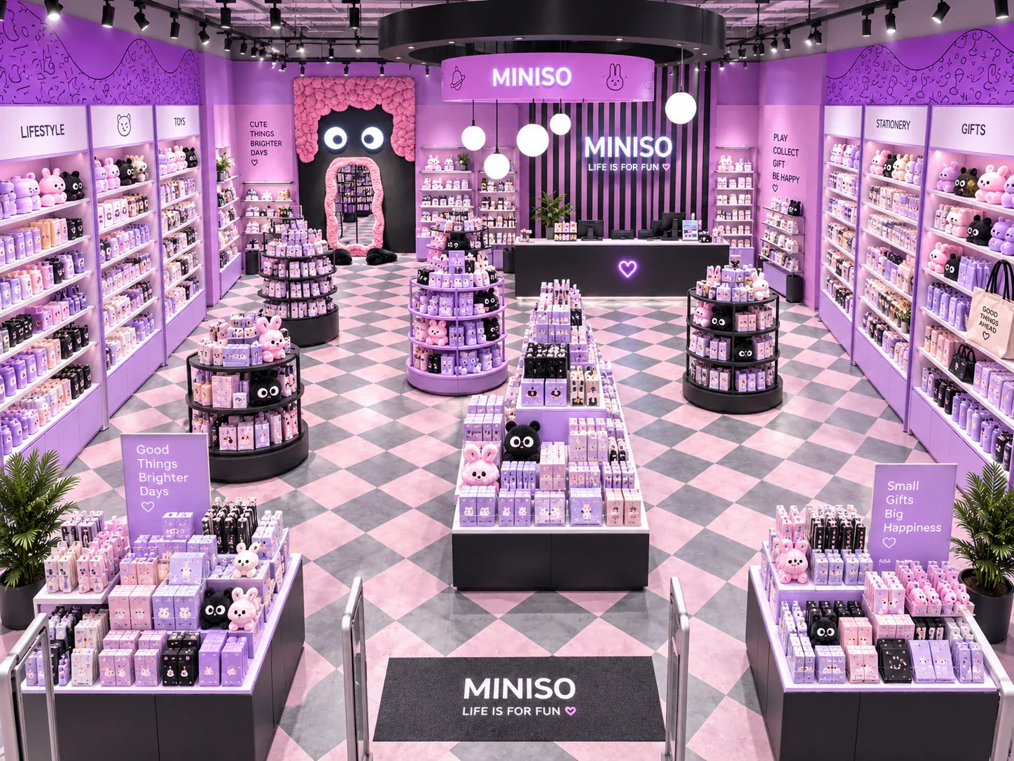 Purple Lifestyle Boutique with Black Tiered Displays — reference view 4 of 6