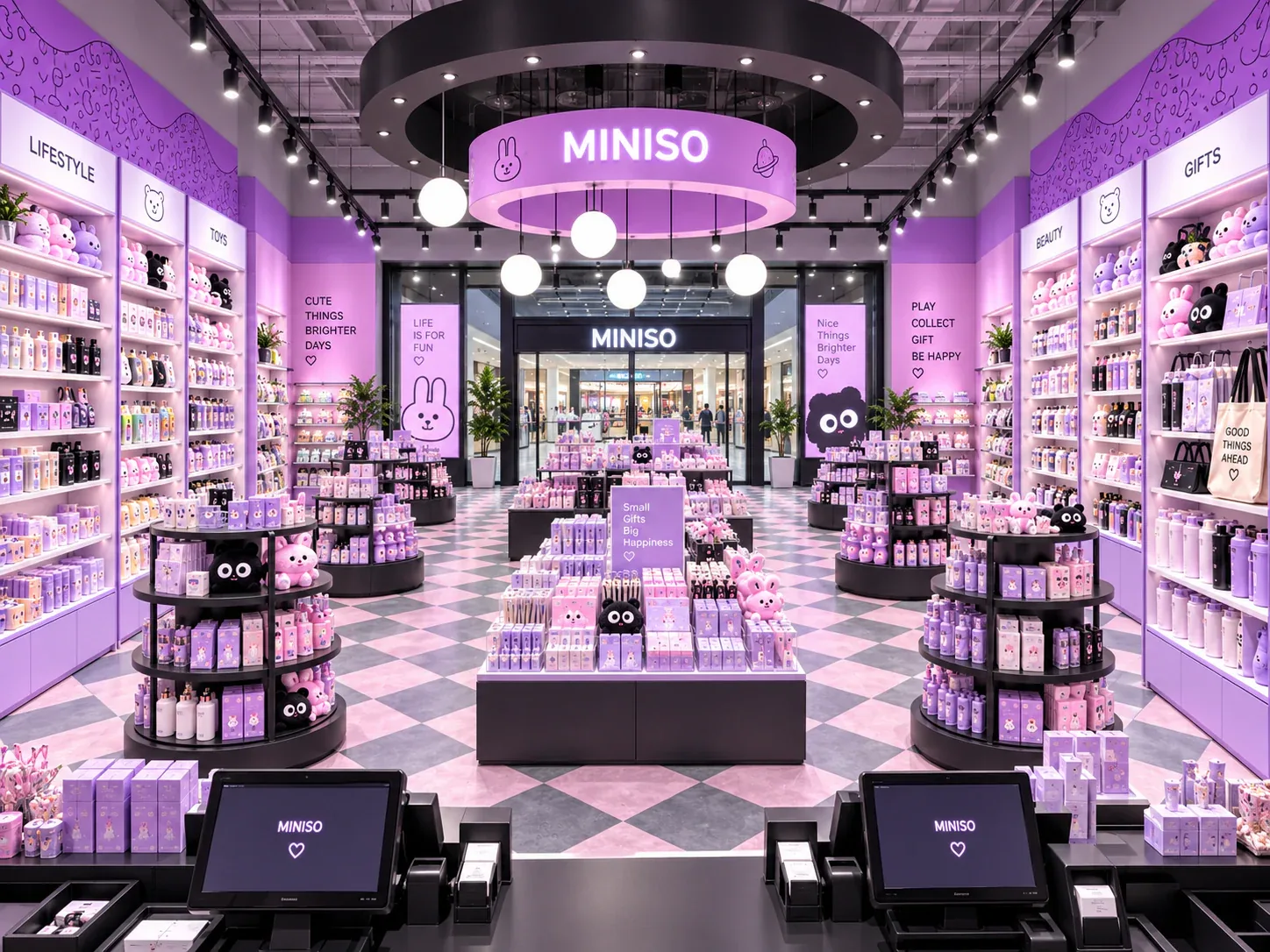 Purple Lifestyle Boutique with Black Tiered Displays — reference view 5 of 6