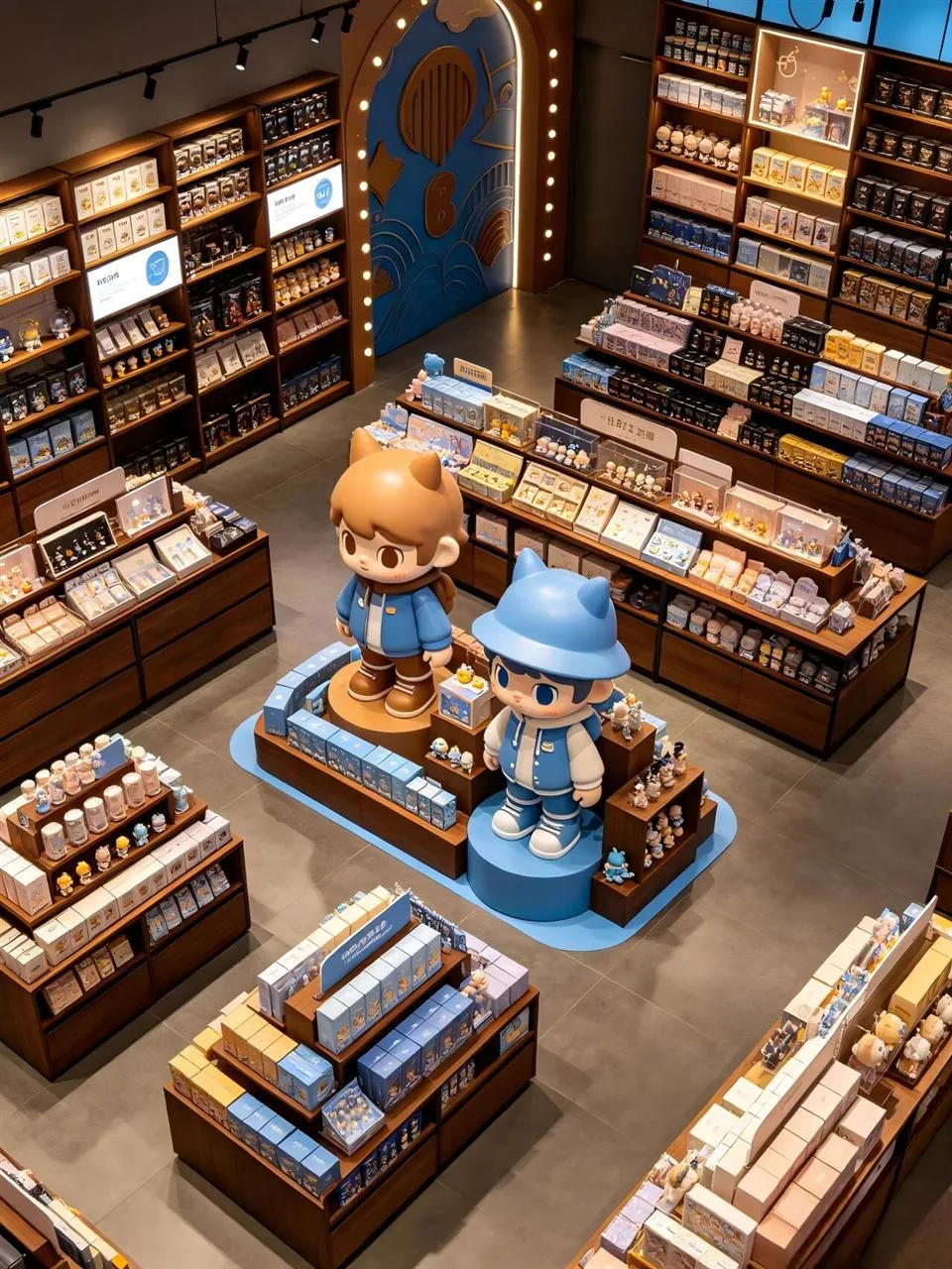 Wood-Toned Gift Store with Sculptural Ceiling Detail — reference view 2 of 6