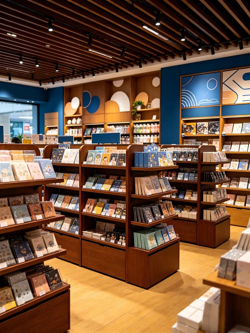 Wood-Toned Gift Store with Sculptural Ceiling Detail — reference view 6 of 6