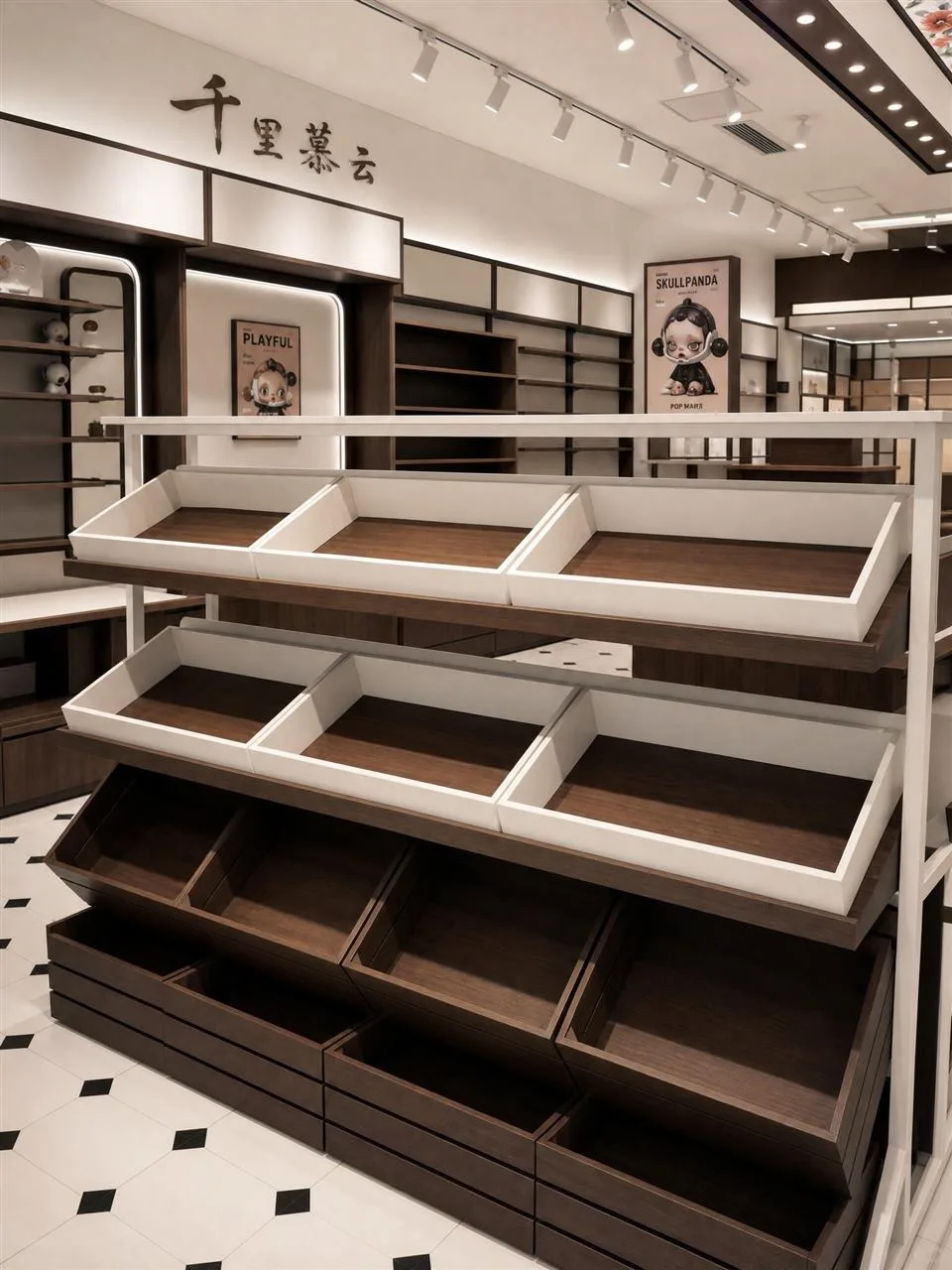 Brown and Cream Gift Store Shelving Study — reference view 2 of 8
