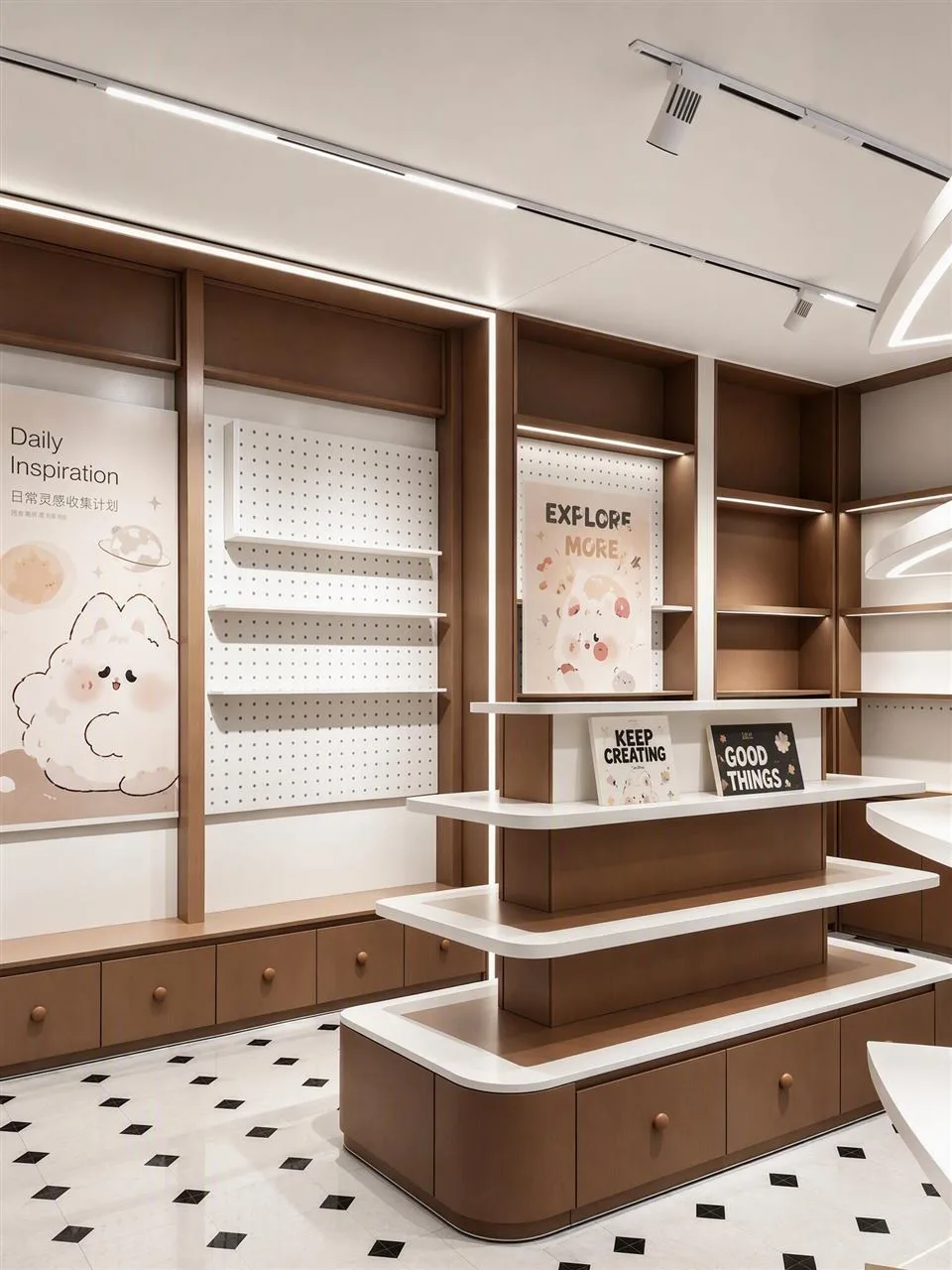 Brown and Cream Gift Store Shelving Study — reference view 5 of 8