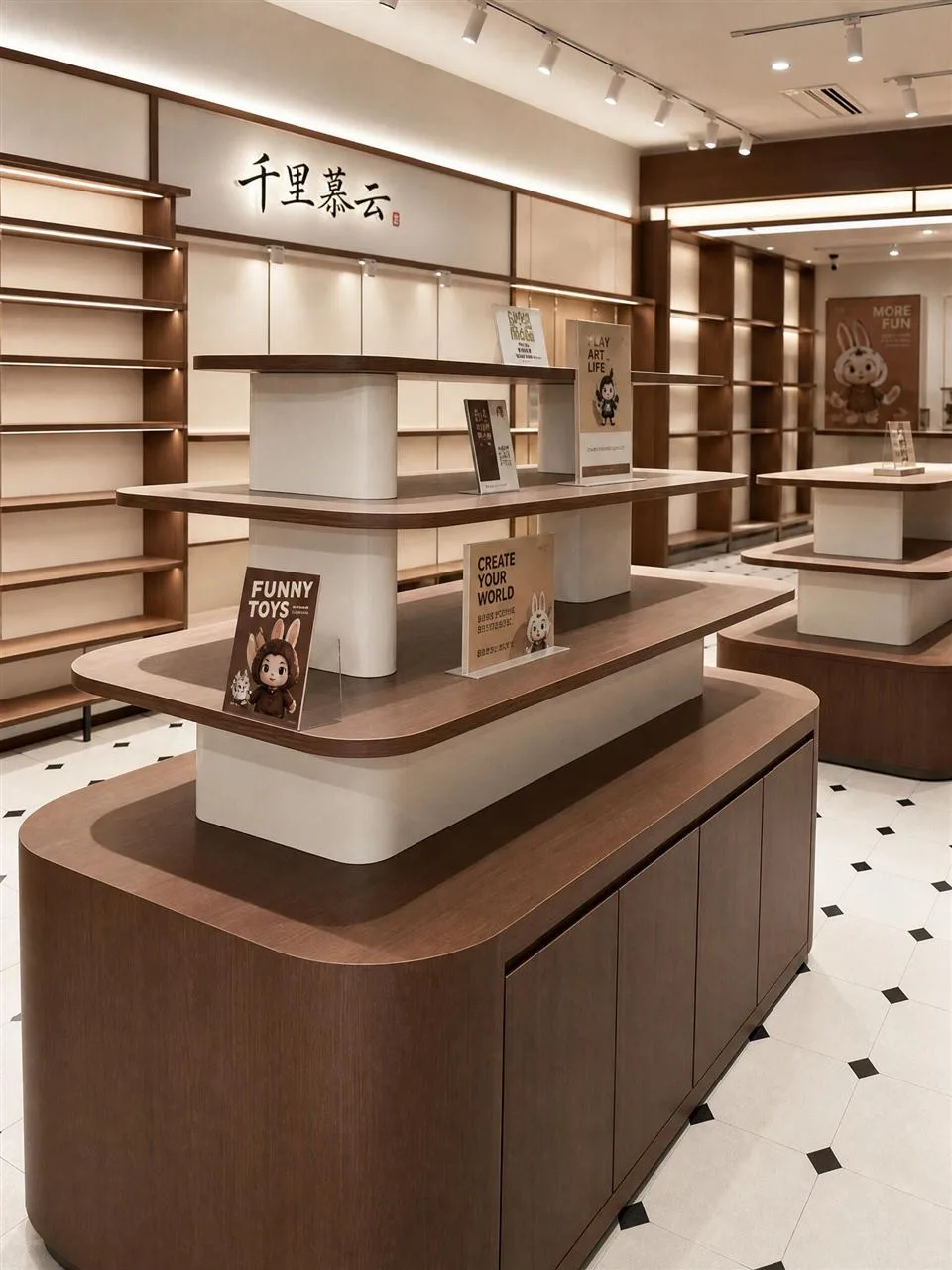 Brown and Cream Gift Store Shelving Study — reference view 6 of 8