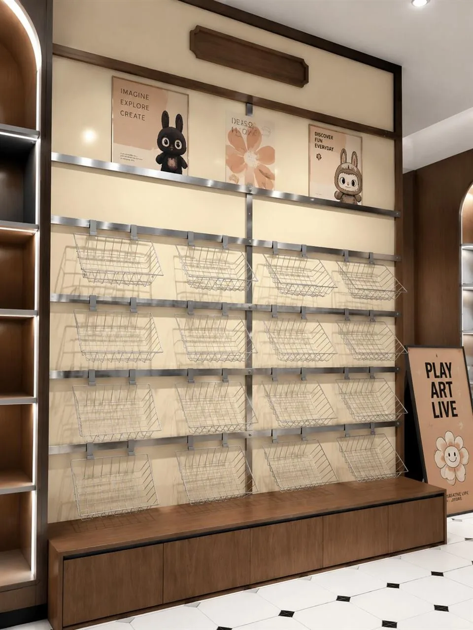 Brown and Cream Gift Store Shelving Study — reference view 8 of 8