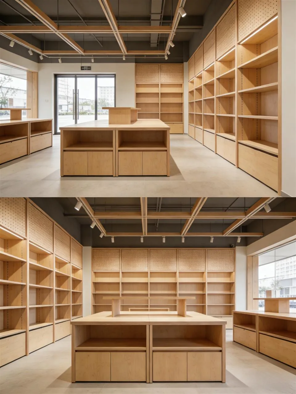White and Wood Gift Store with Low Central Tables — reference view 3 of 6