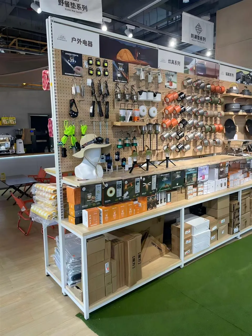 Gray Lifestyle Shelving with Illuminated Header — reference view 12 of 17