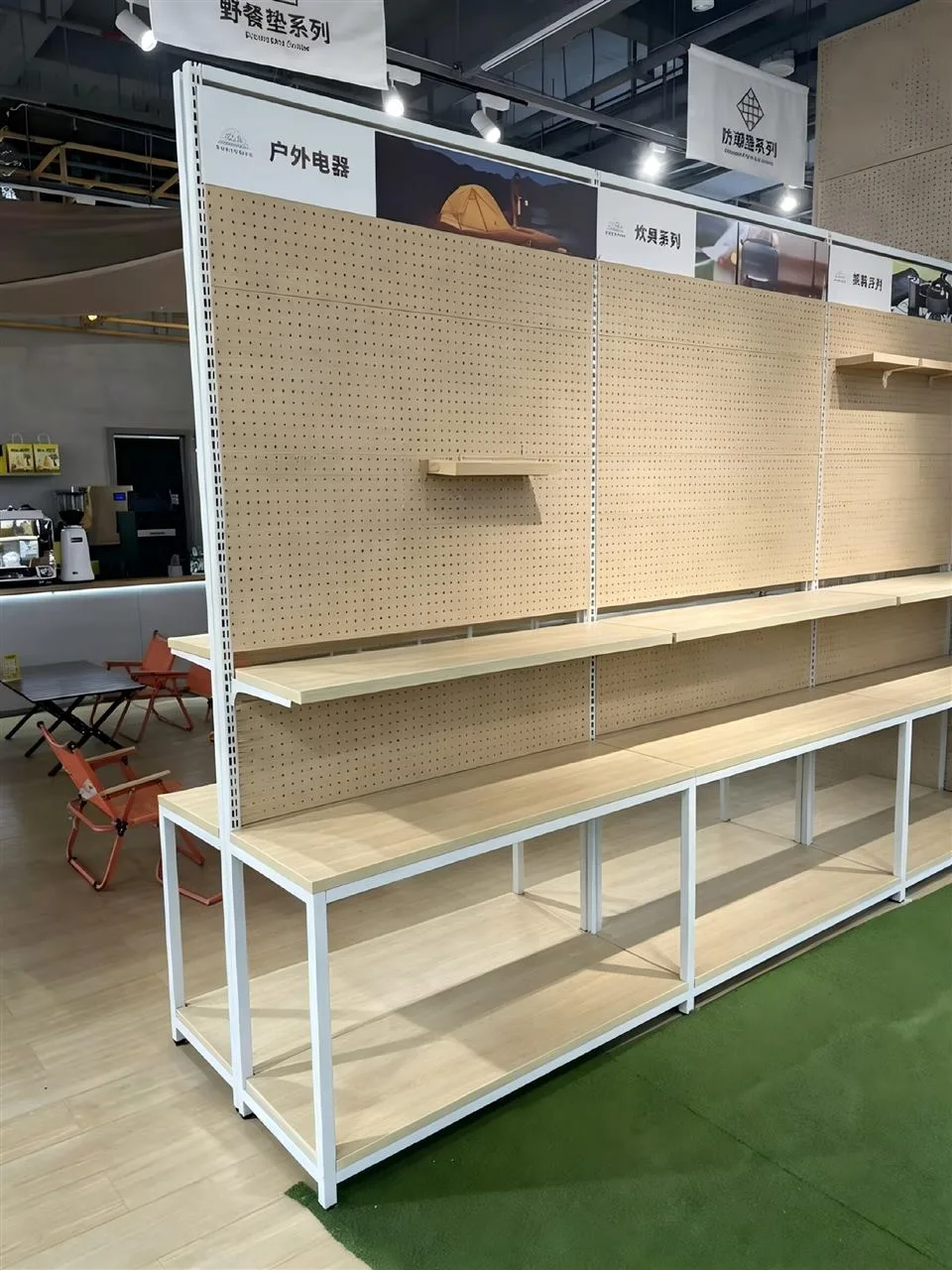 Gray Lifestyle Shelving with Illuminated Header — reference view 14 of 17