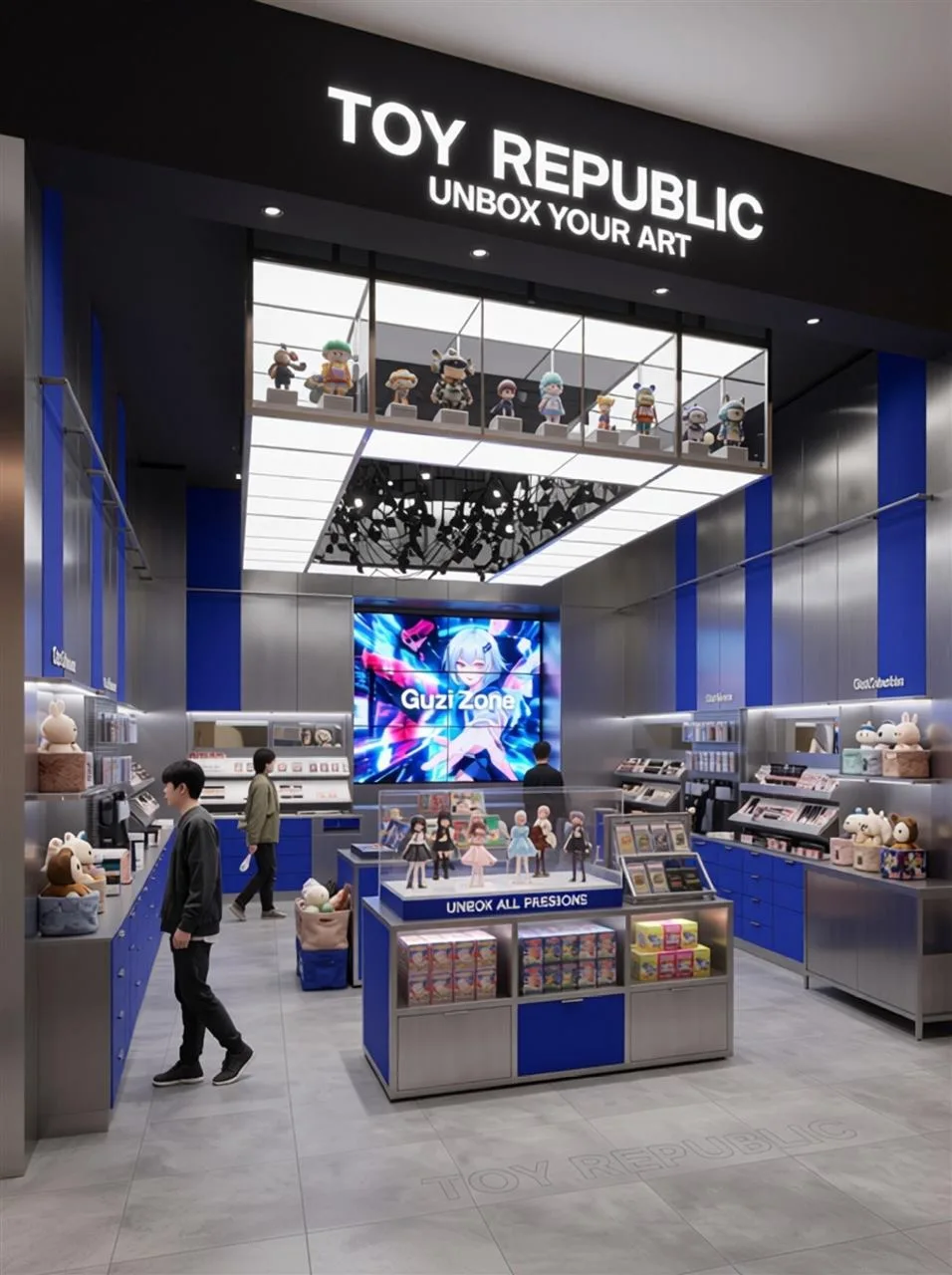 Retail Island Display owner-supplied planning reference