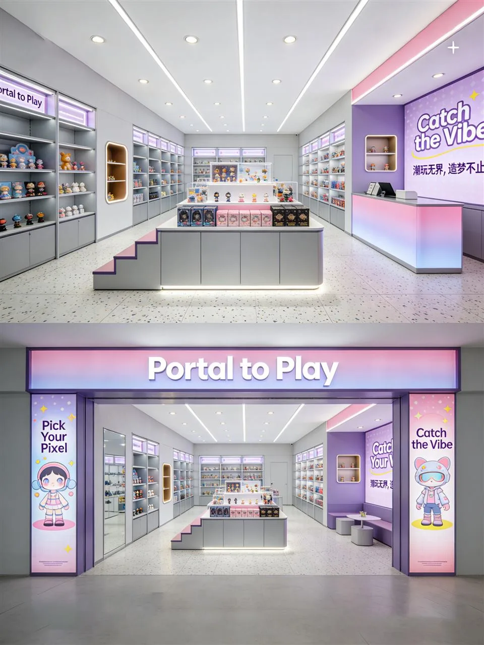Retail Island Display owner-supplied planning reference