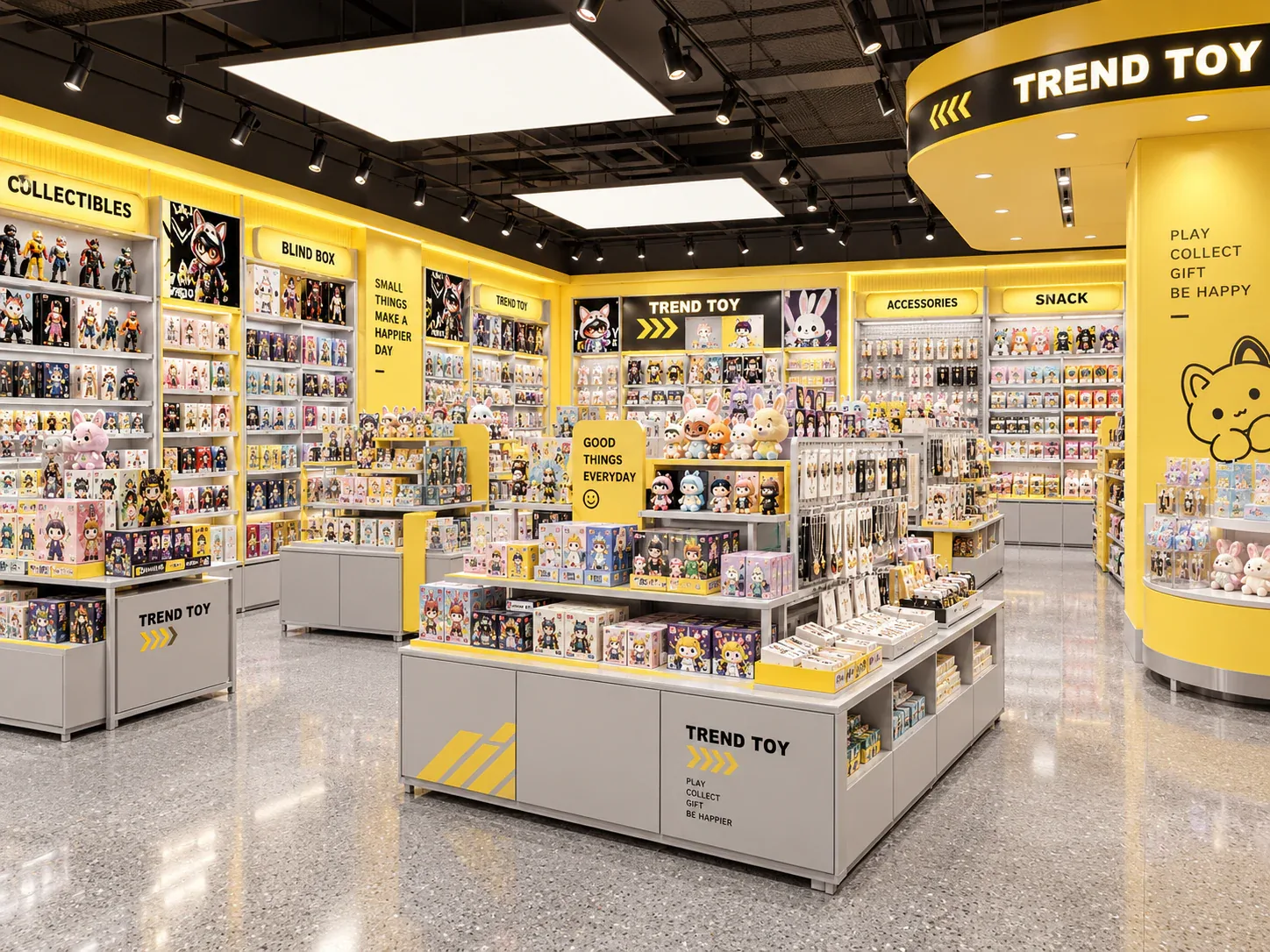 Retail island displays design reference, display view 010