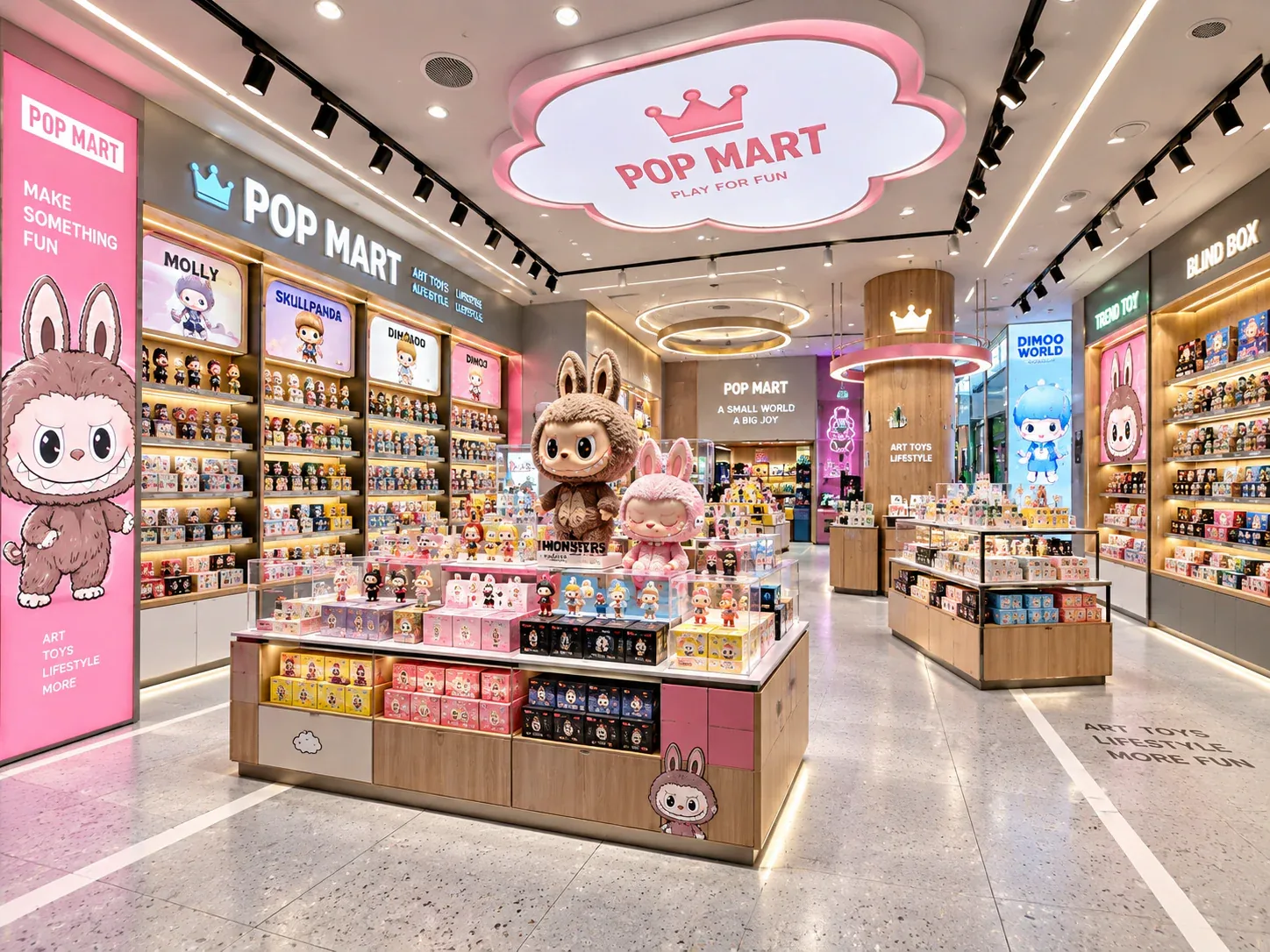 Retail island displays design reference, display view 034