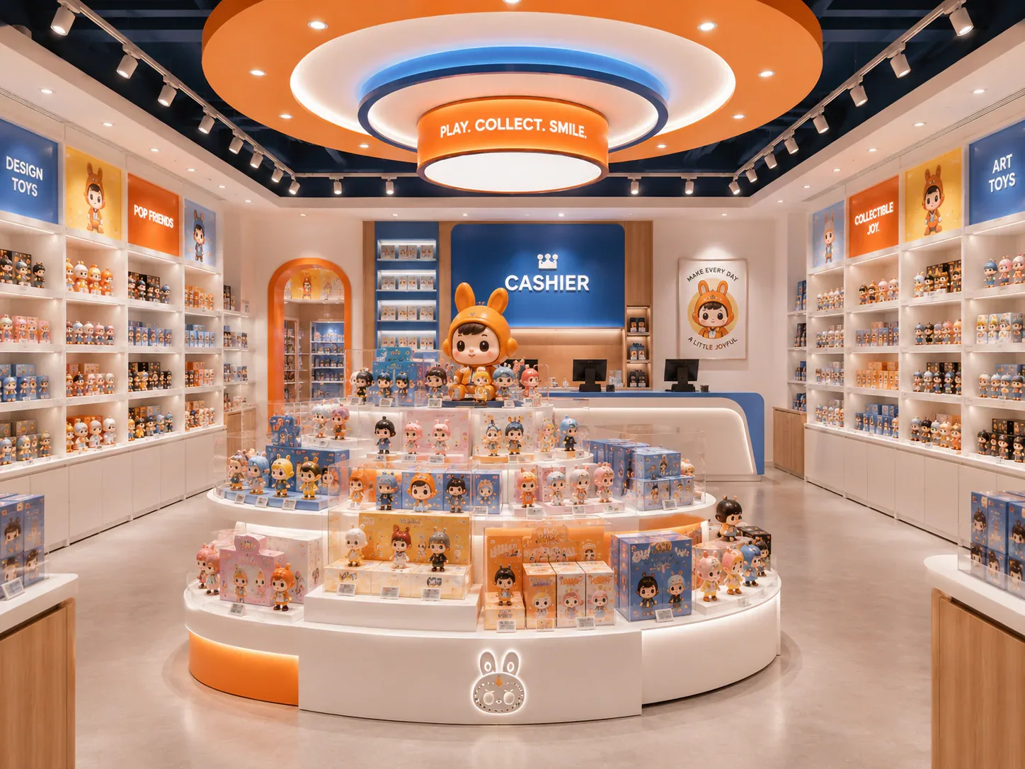 High-Density Blind Box Store Planning reference view 2