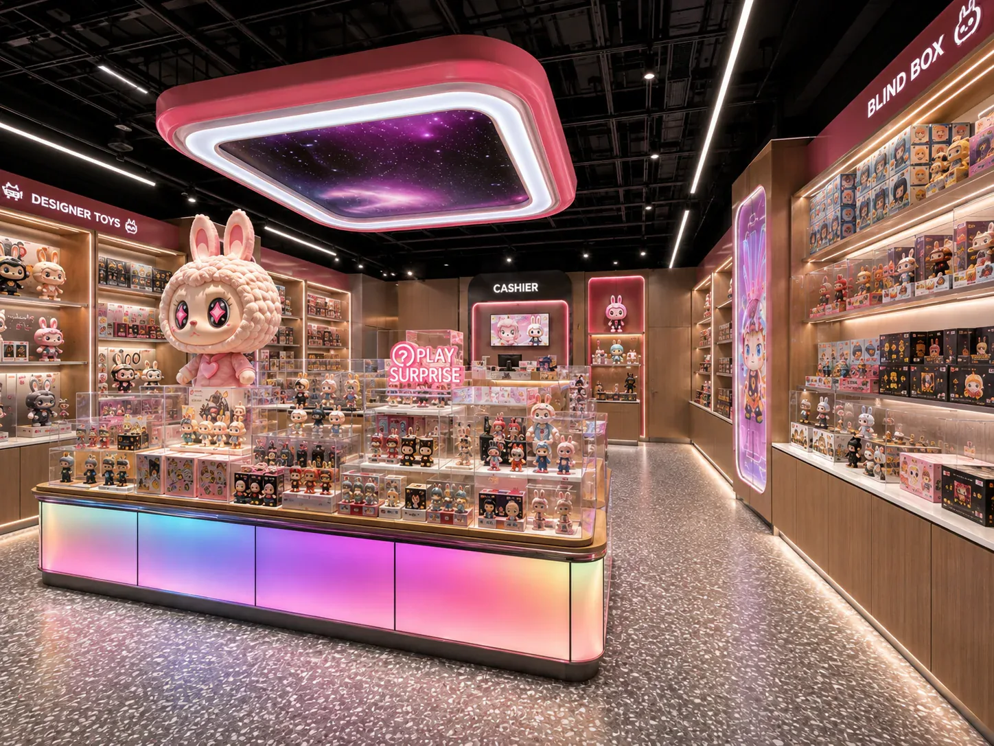Designer Toy Stores display application