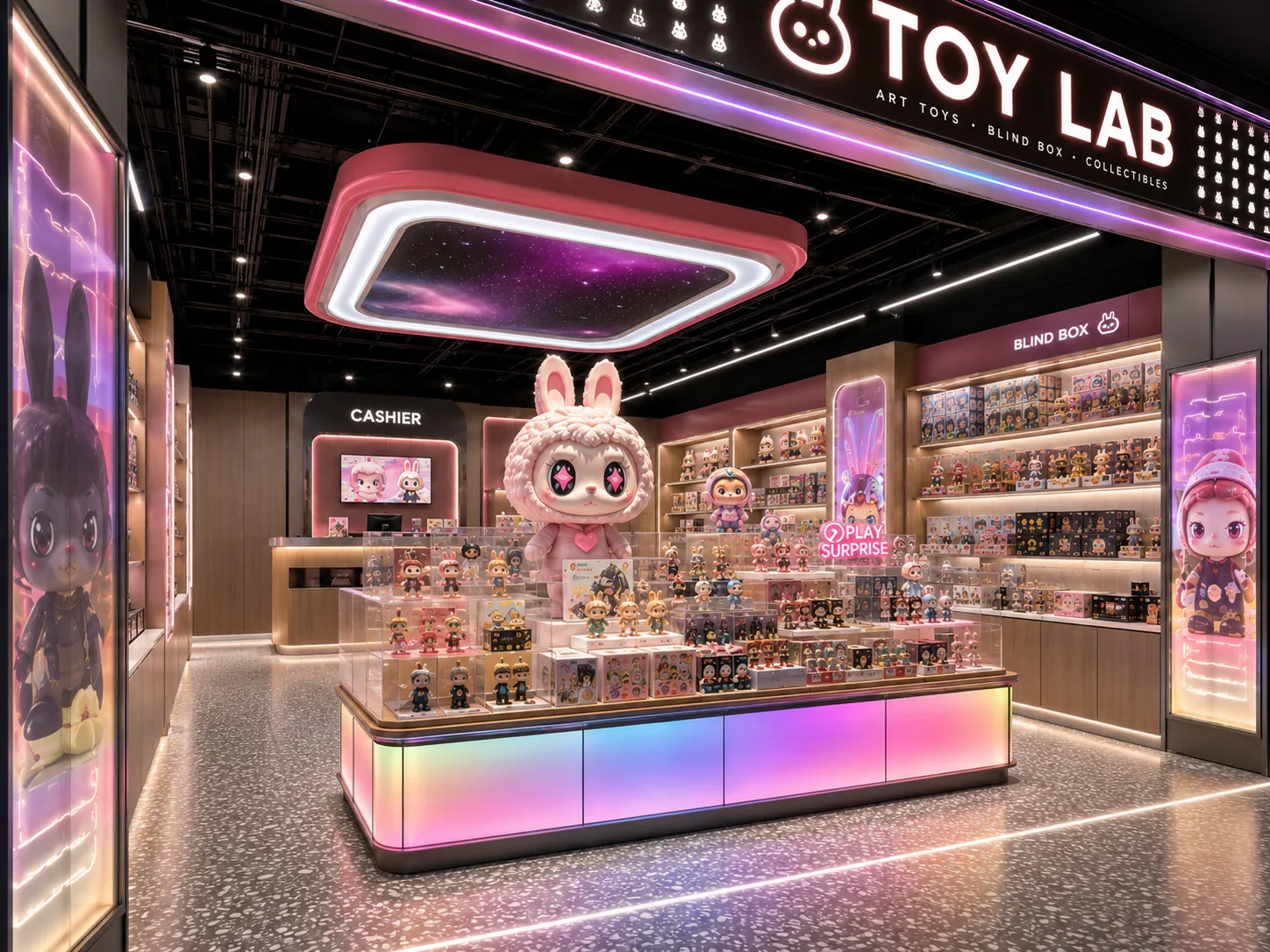 Blind Box Store fixture solution