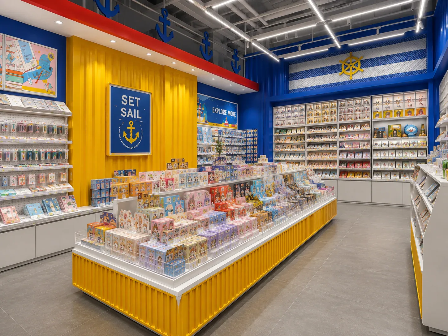 Retail display environment reference for recording floor level changes for a fixture layout