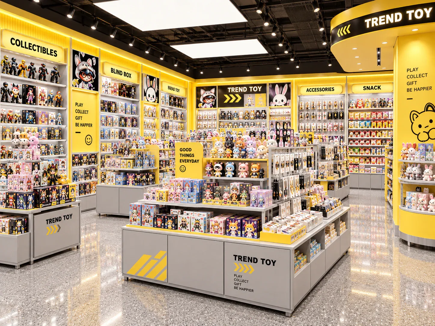 Retail display environment reference for locating existing power outlets before planning illuminated displays