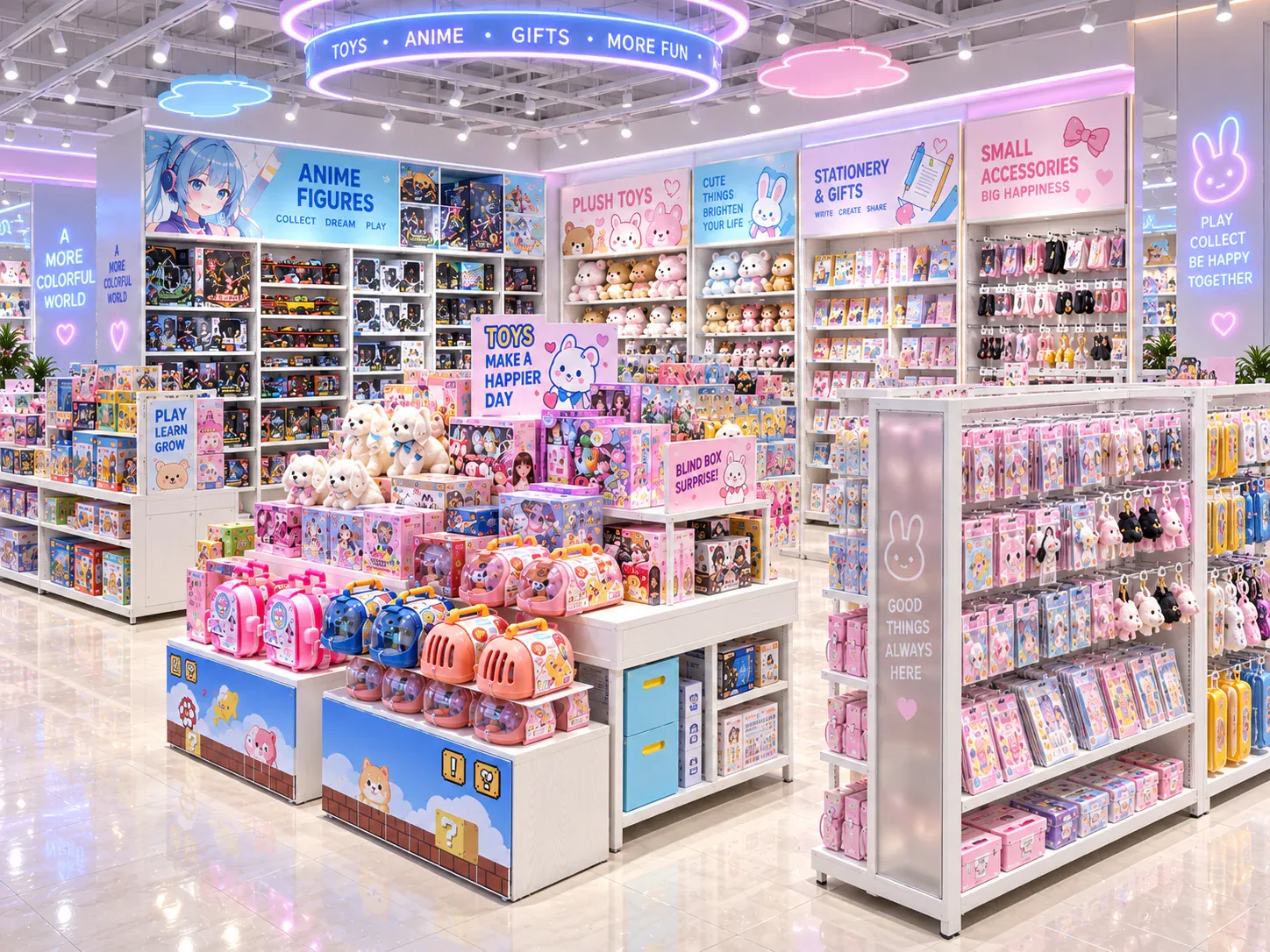 Retail display environment reference for choosing the right fixture scope for a shop-in-shop