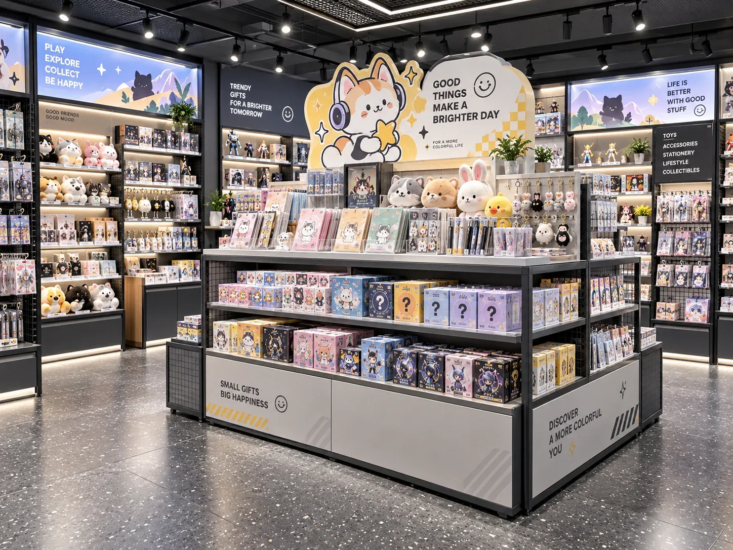 Retail display environment reference for separating display stock from sellable stock in the project brief