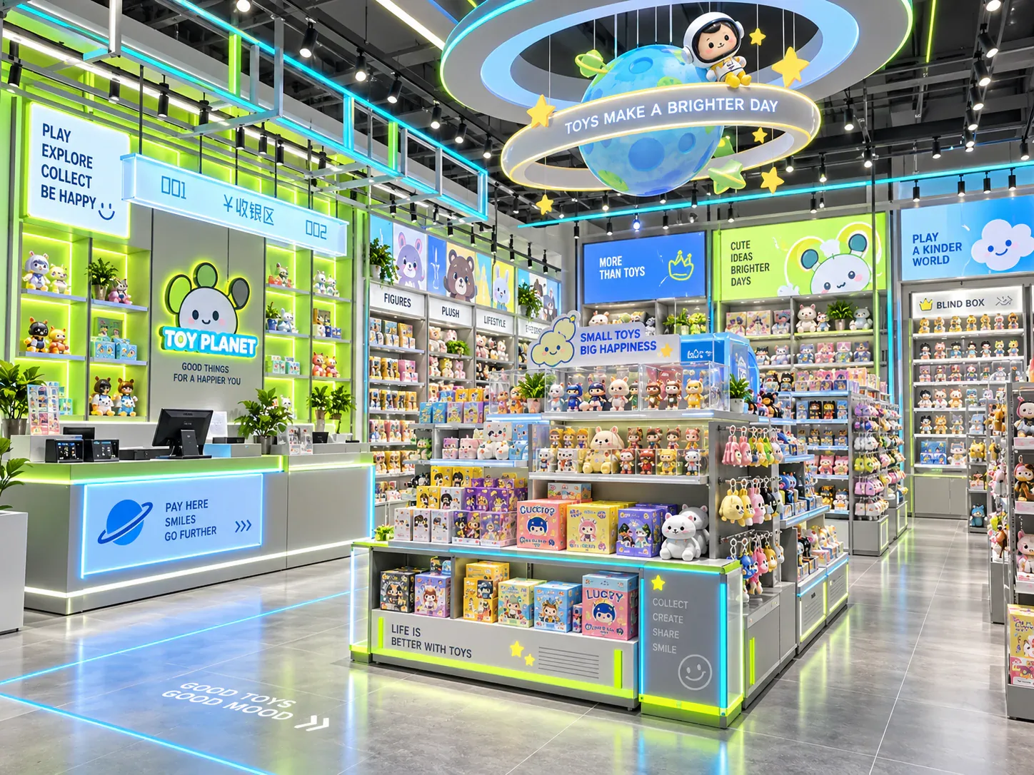 Compact Plush and Toy Store Layout reference view 5