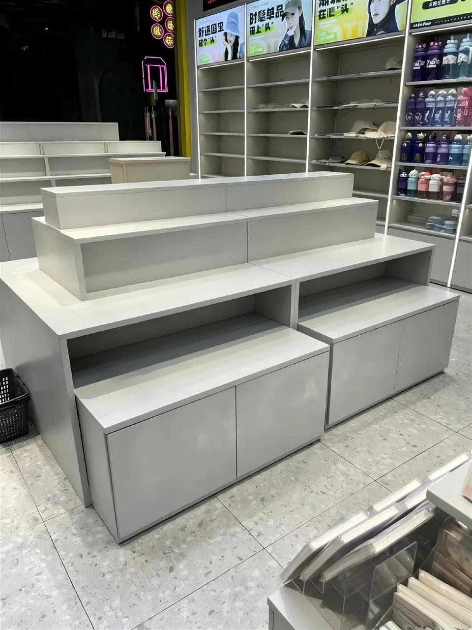 Tiered Plush Toy Island with Open Front Bins — reference view 2 of 13
