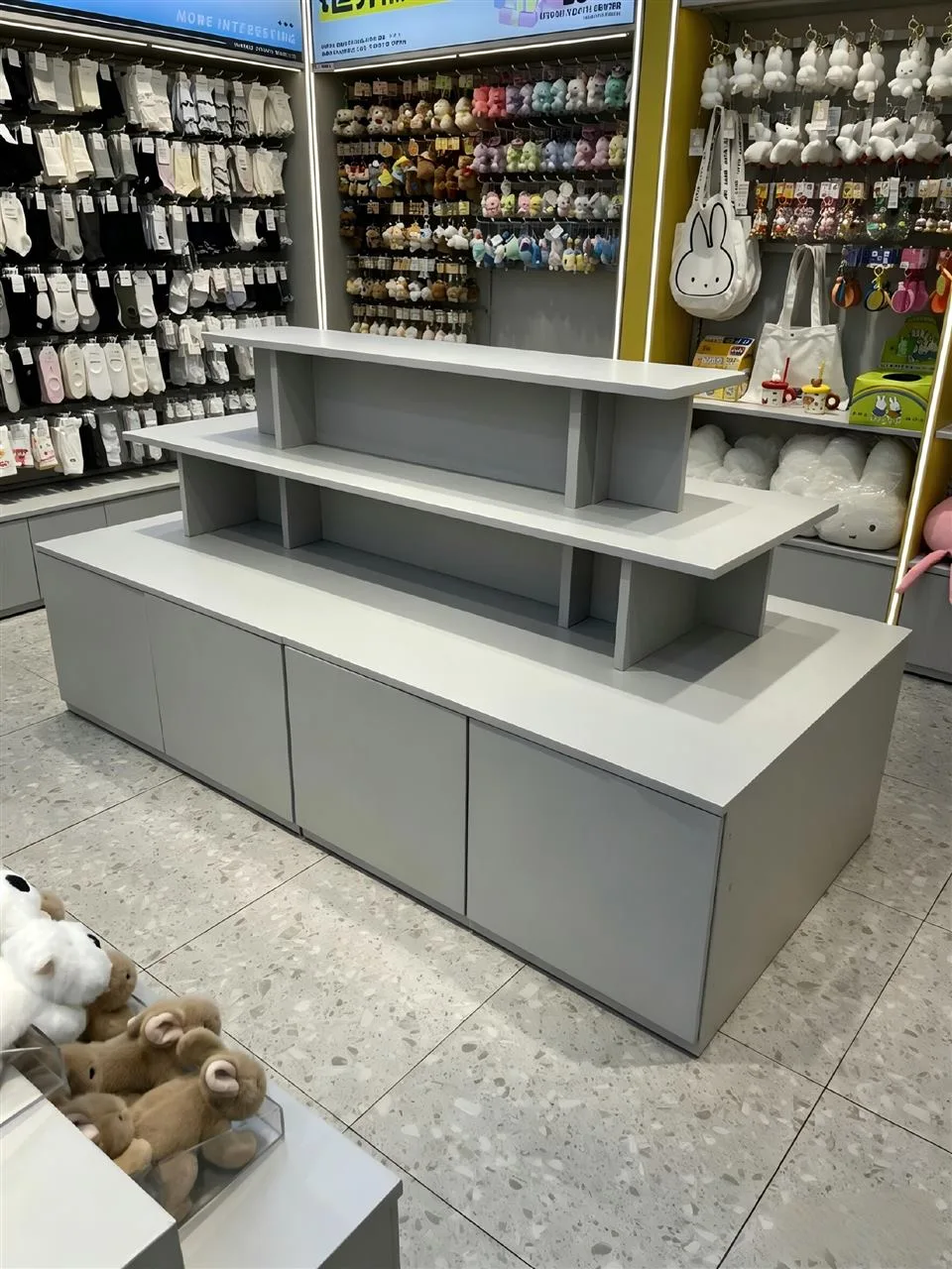 Tiered Plush Toy Island with Open Front Bins — reference view 5 of 13