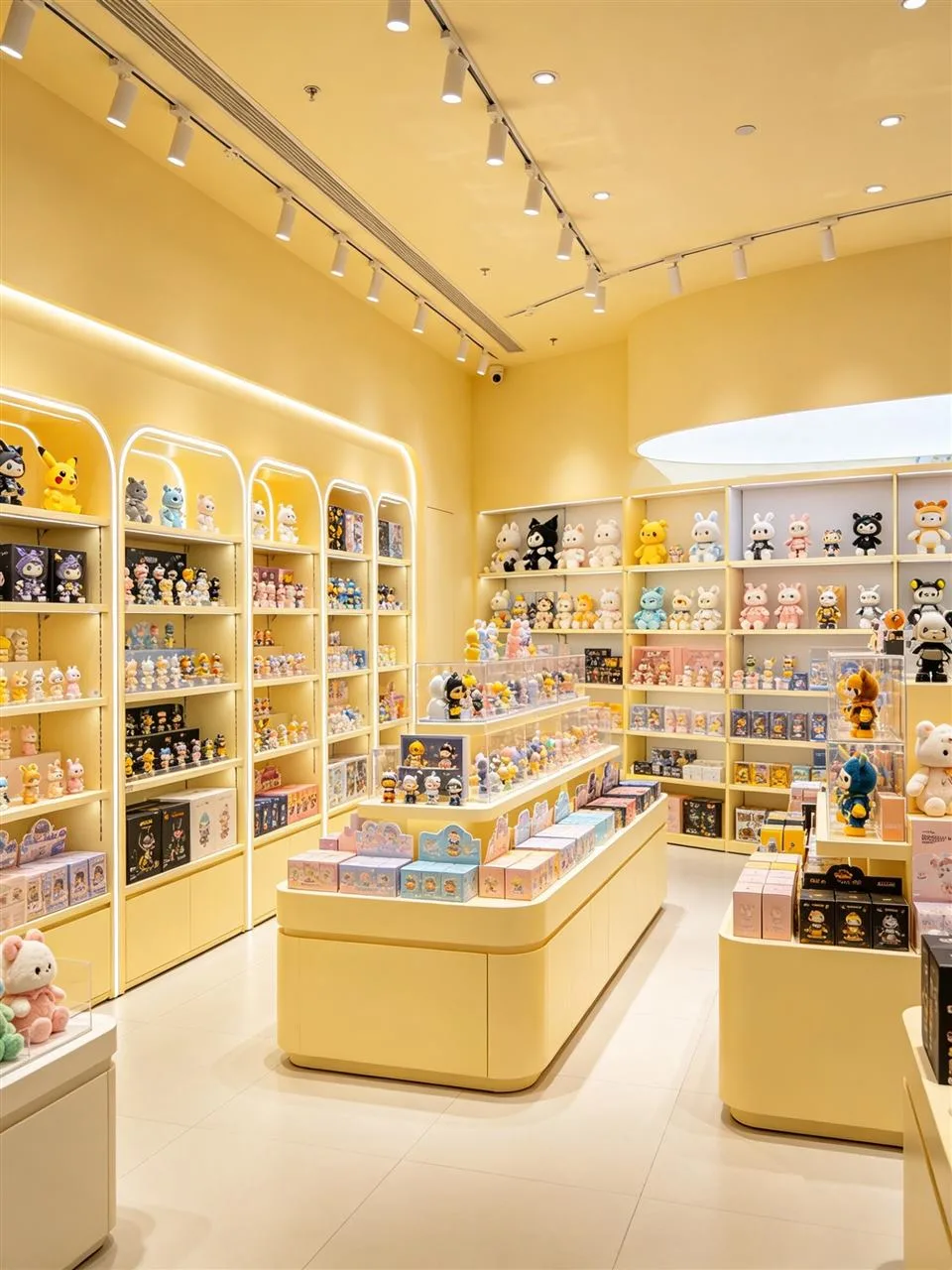 Yellow Toy Shop Layout Shown from Two Angles — reference view 2 of 8