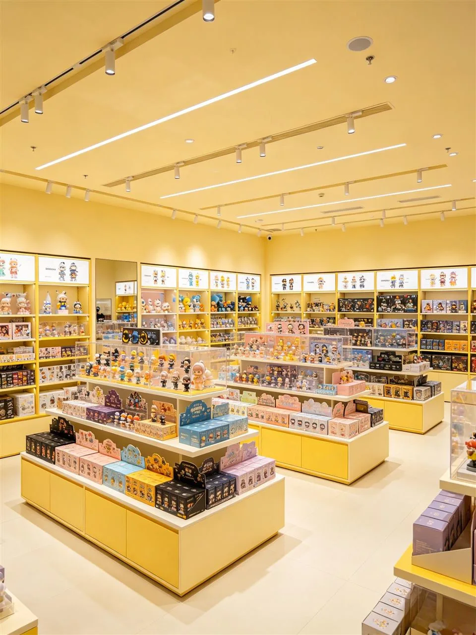 Yellow Toy Shop Layout Shown from Two Angles — reference view 4 of 8