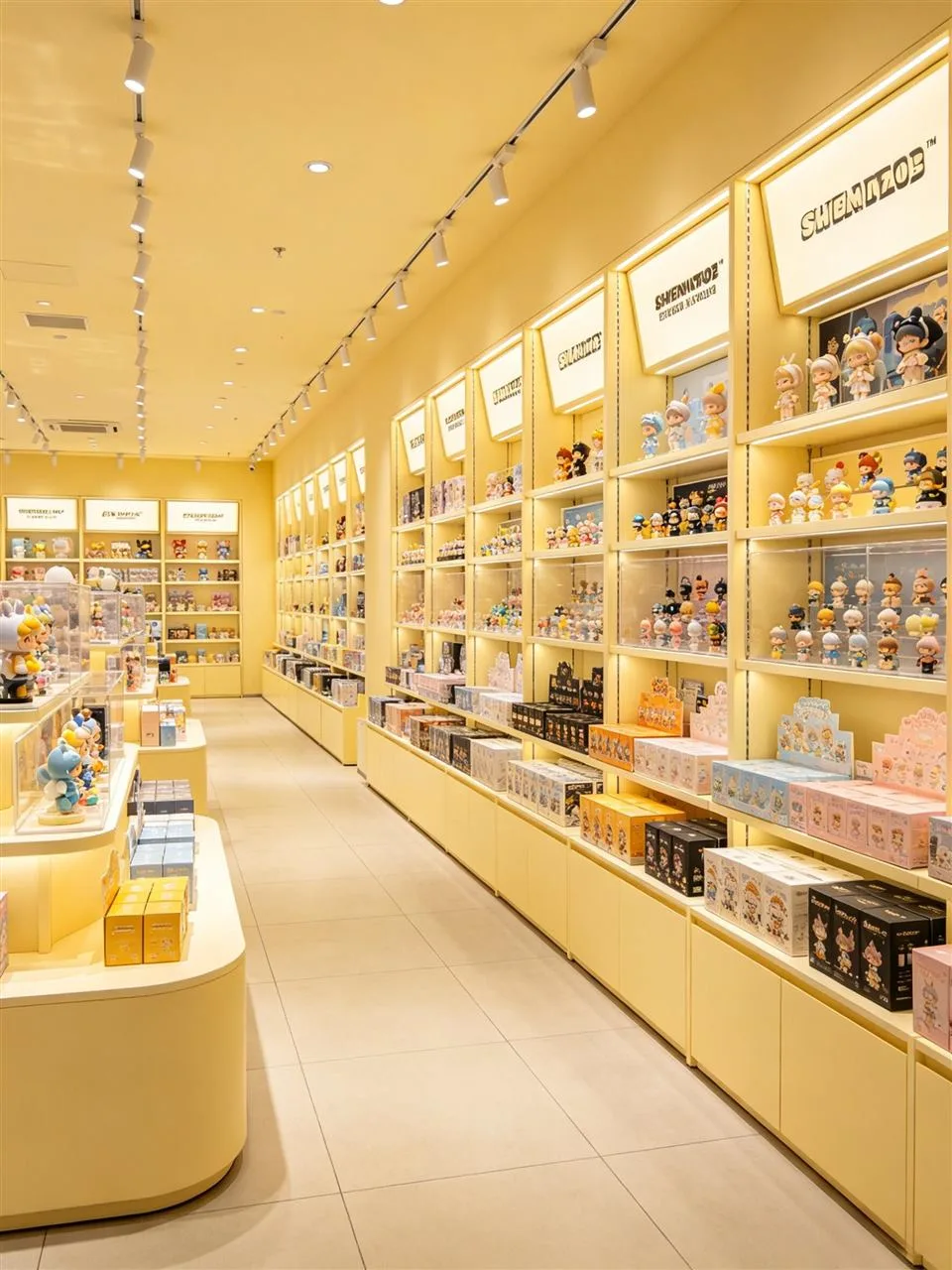 Yellow Toy Shop Layout Shown from Two Angles — reference view 6 of 8