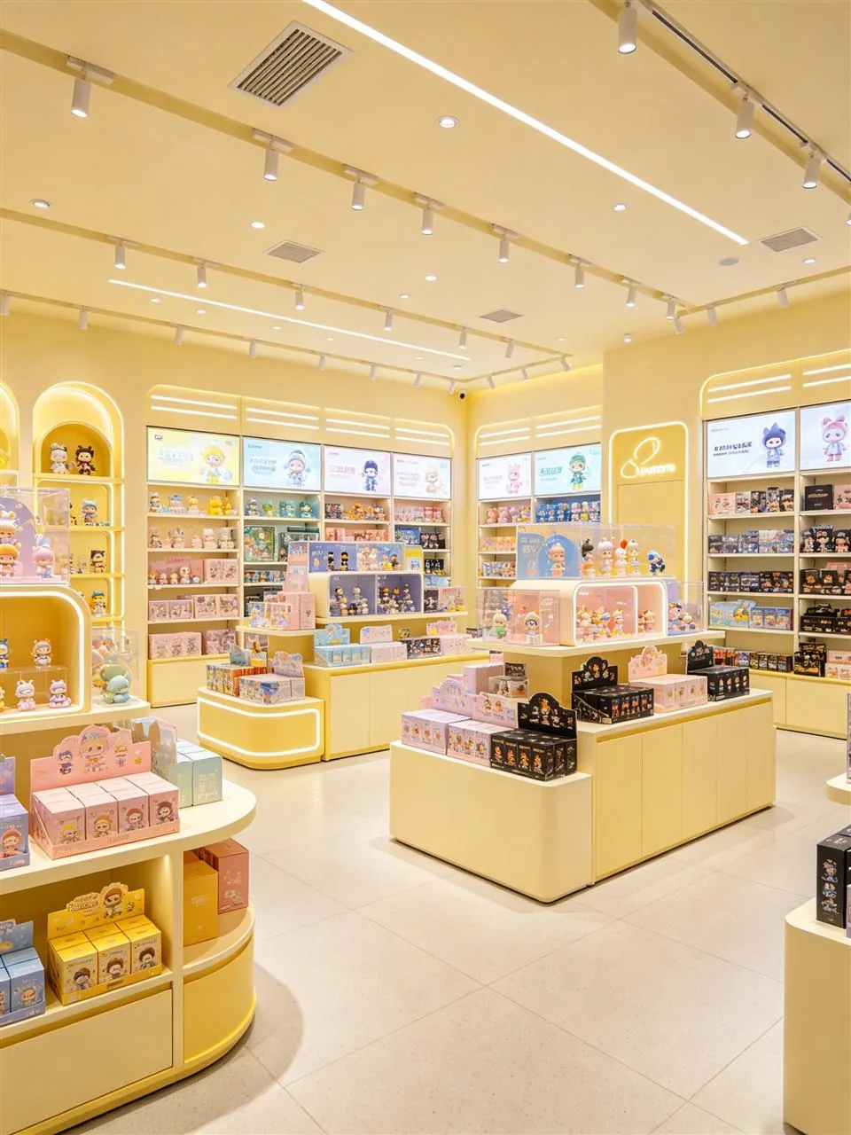Yellow Toy Shop Layout Shown from Two Angles — reference view 7 of 8