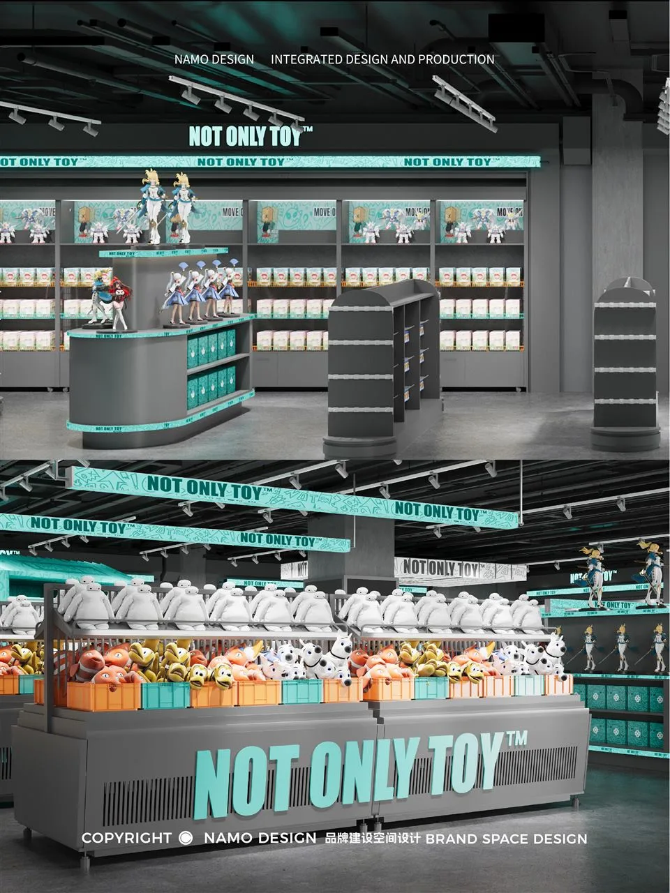 Cyan Toy Store Entrance Presentation Board — reference view 2 of 12