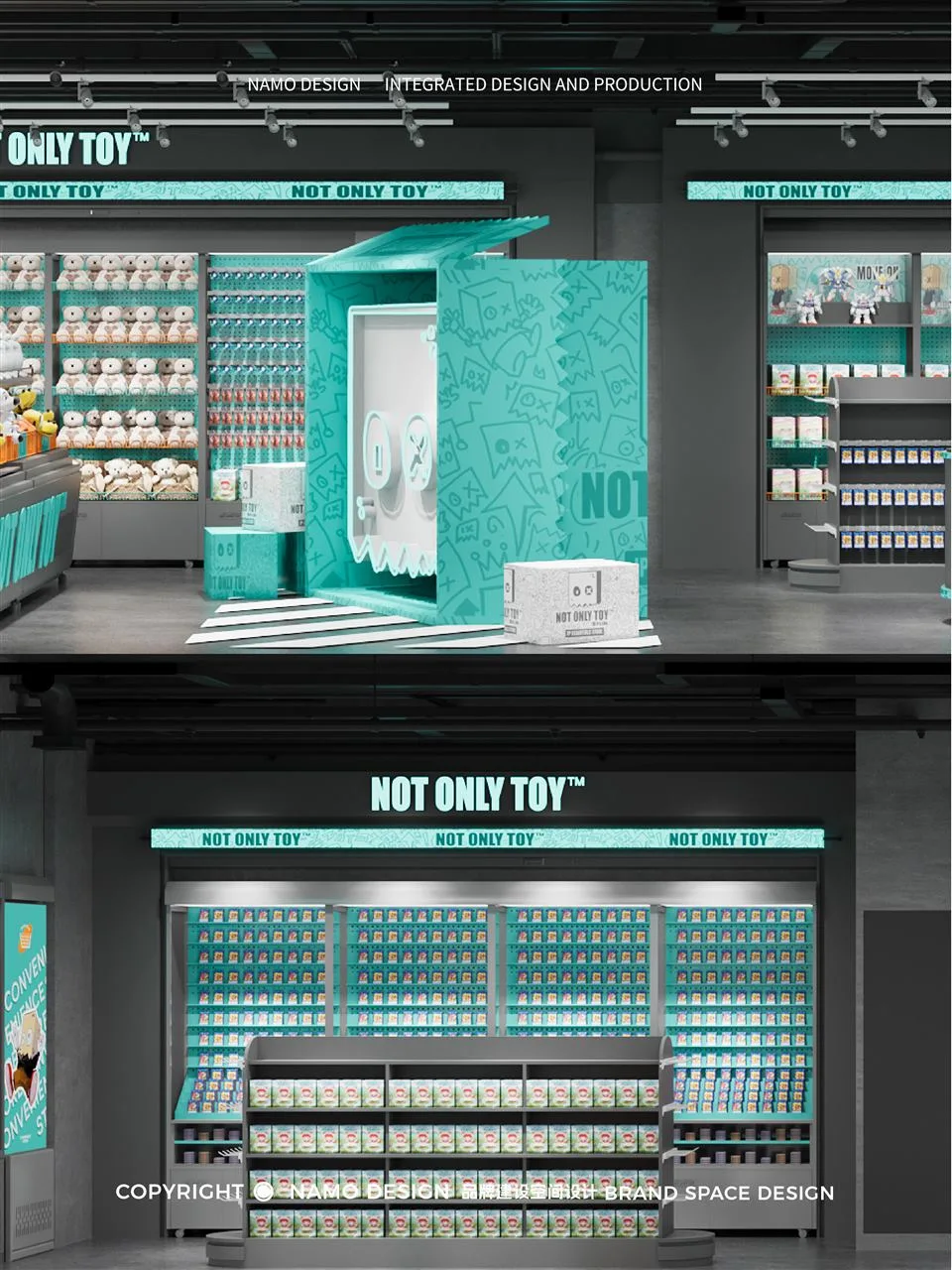 Cyan Toy Store Entrance Presentation Board — reference view 5 of 12