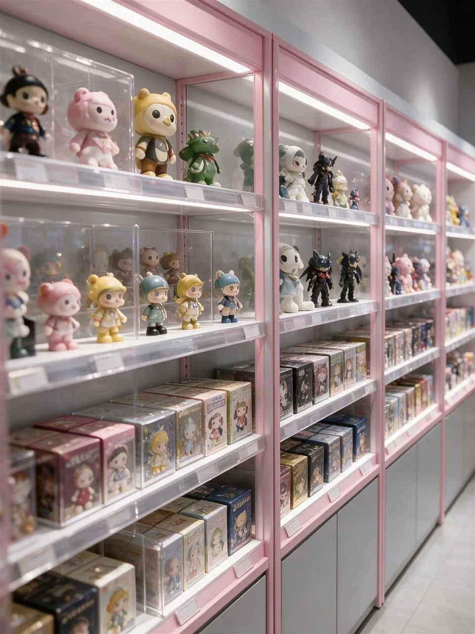 Overhead Layout of a Narrow Pink Toy Shop — reference view 4 of 4