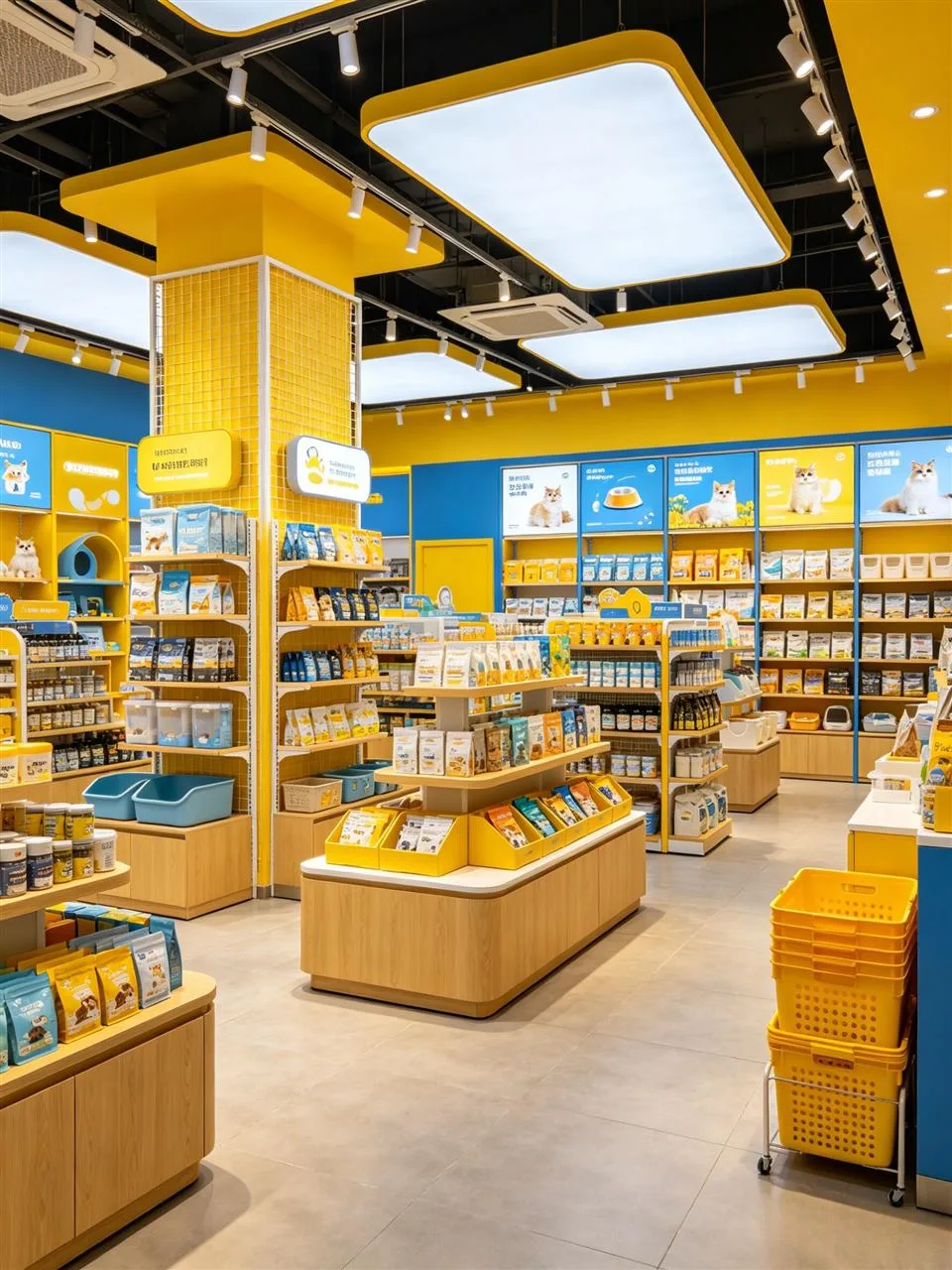 Yellow and Blue Gift Store with Low Display Tables — reference view 5 of 5