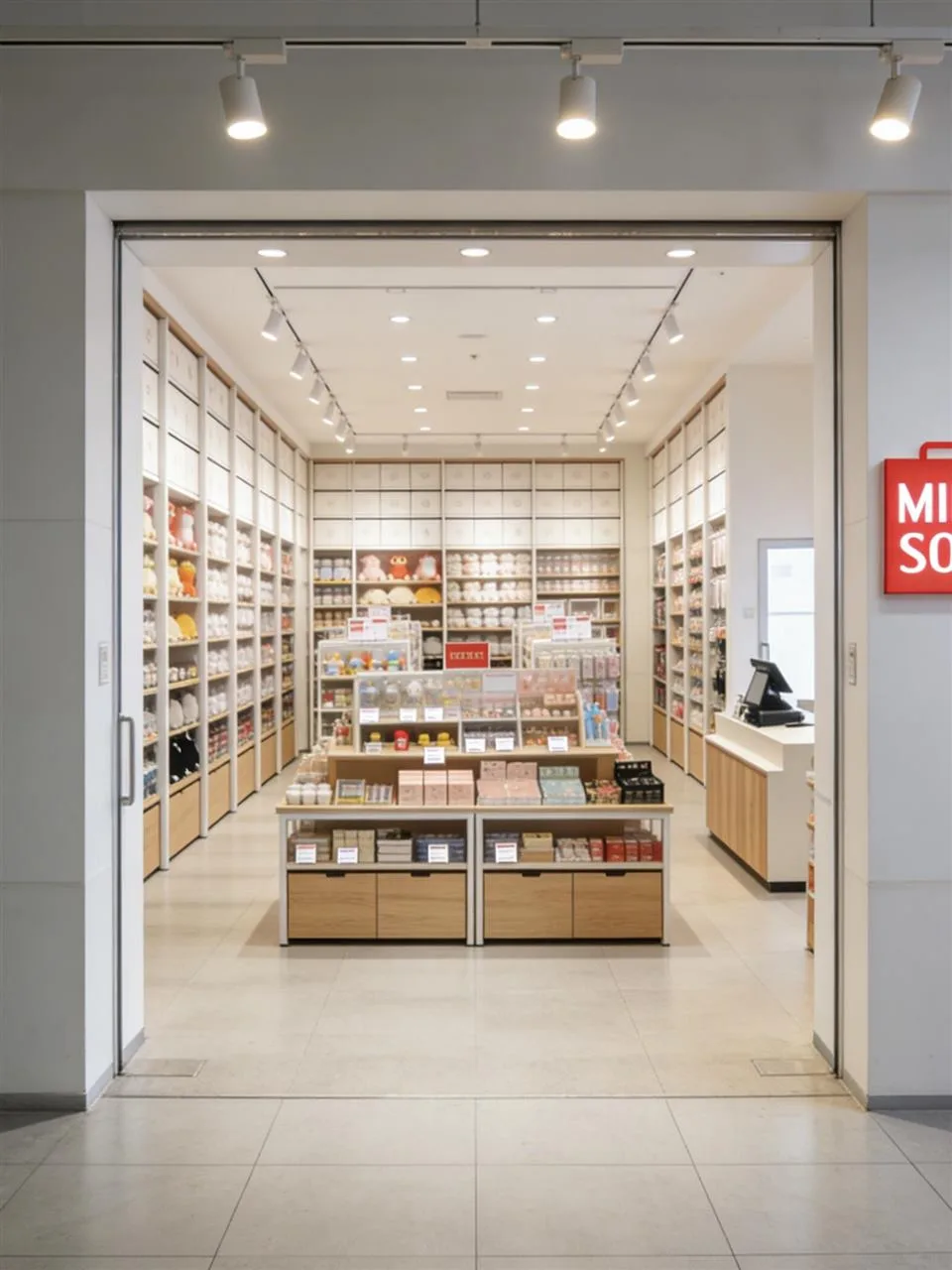 Compact Wood Retail Floor with Dense Island Layout — reference view 5 of 6