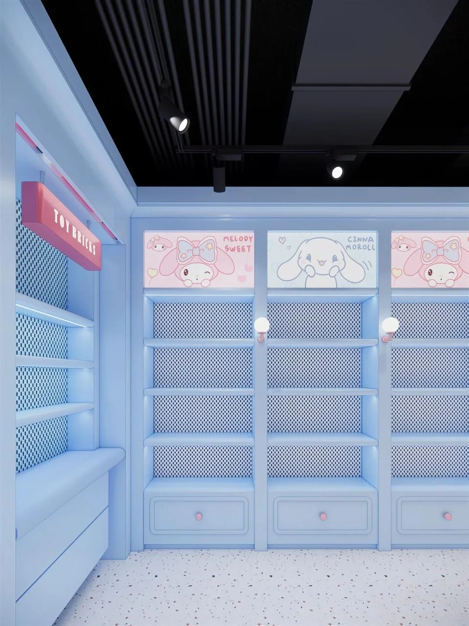 Pastel Toy Store Photo Feature with Small Seats — reference view 11 of 14