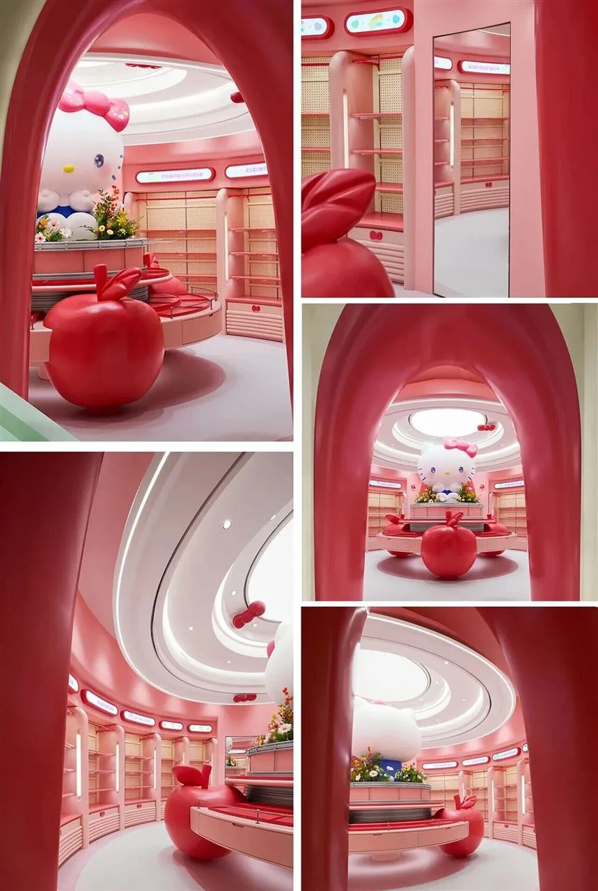 Red Arched Toy Boutique Display Concept